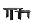 Carolin Satsbord Svart 2-pack