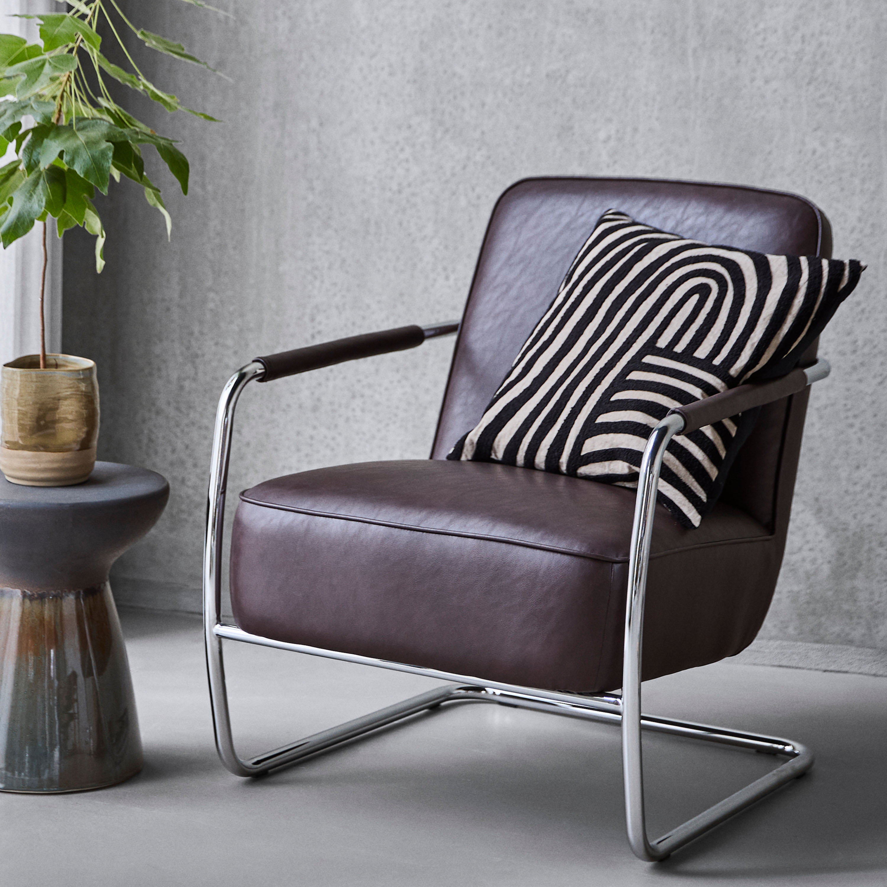 Comma Loungesessel Mulberry Chrome