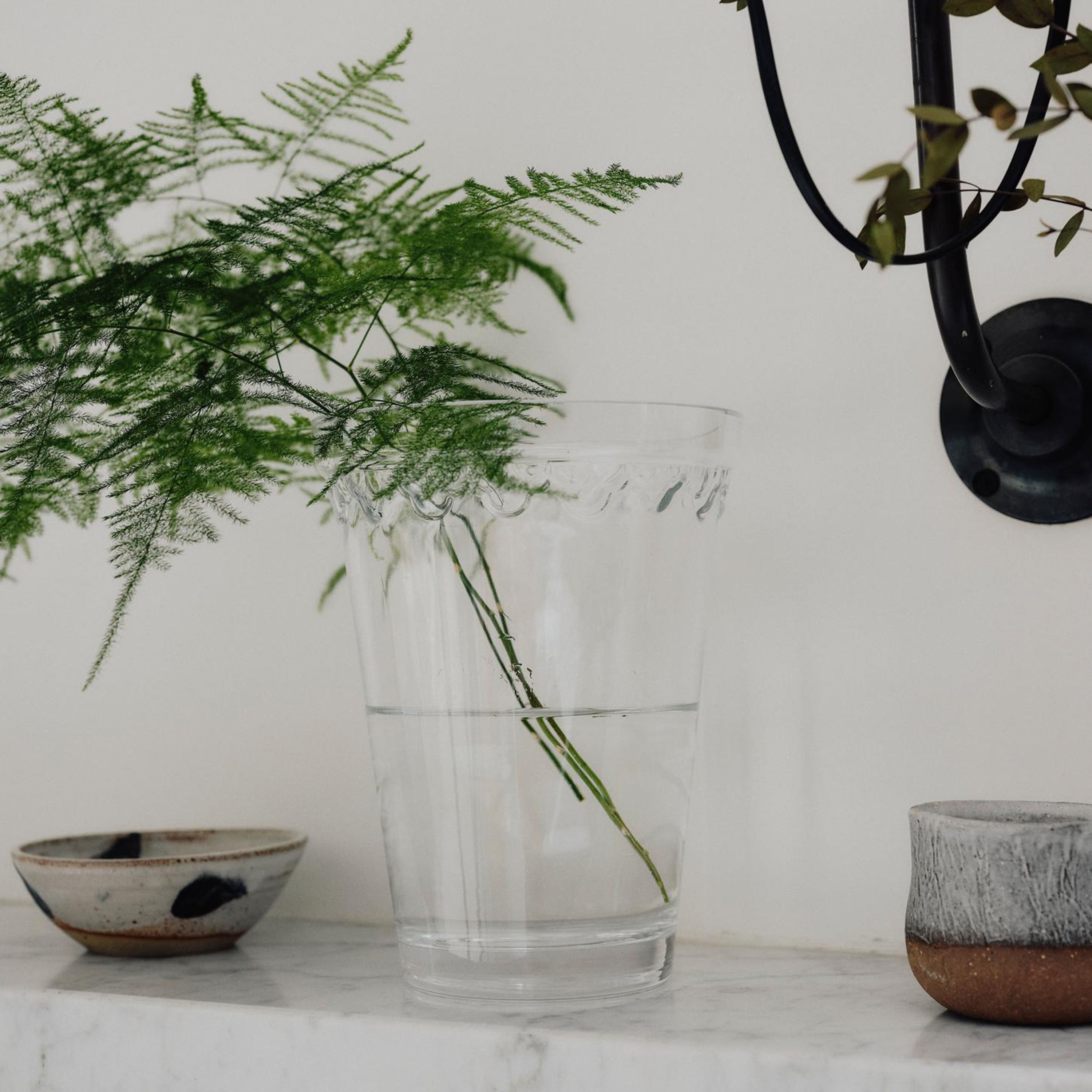 Bergs Potter Københavner Vase Glass Klar 21cm