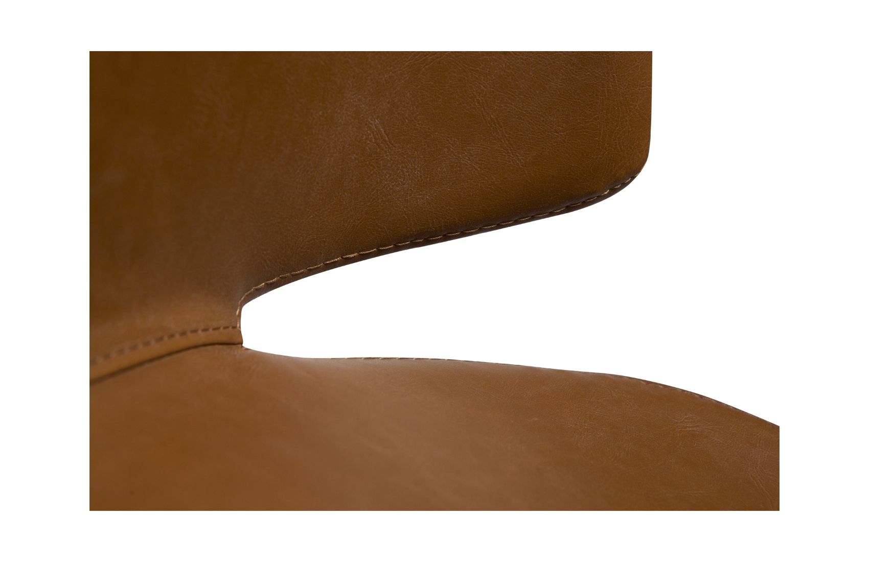 Dan Form Swing Matstol Konstläder Ljusbrun