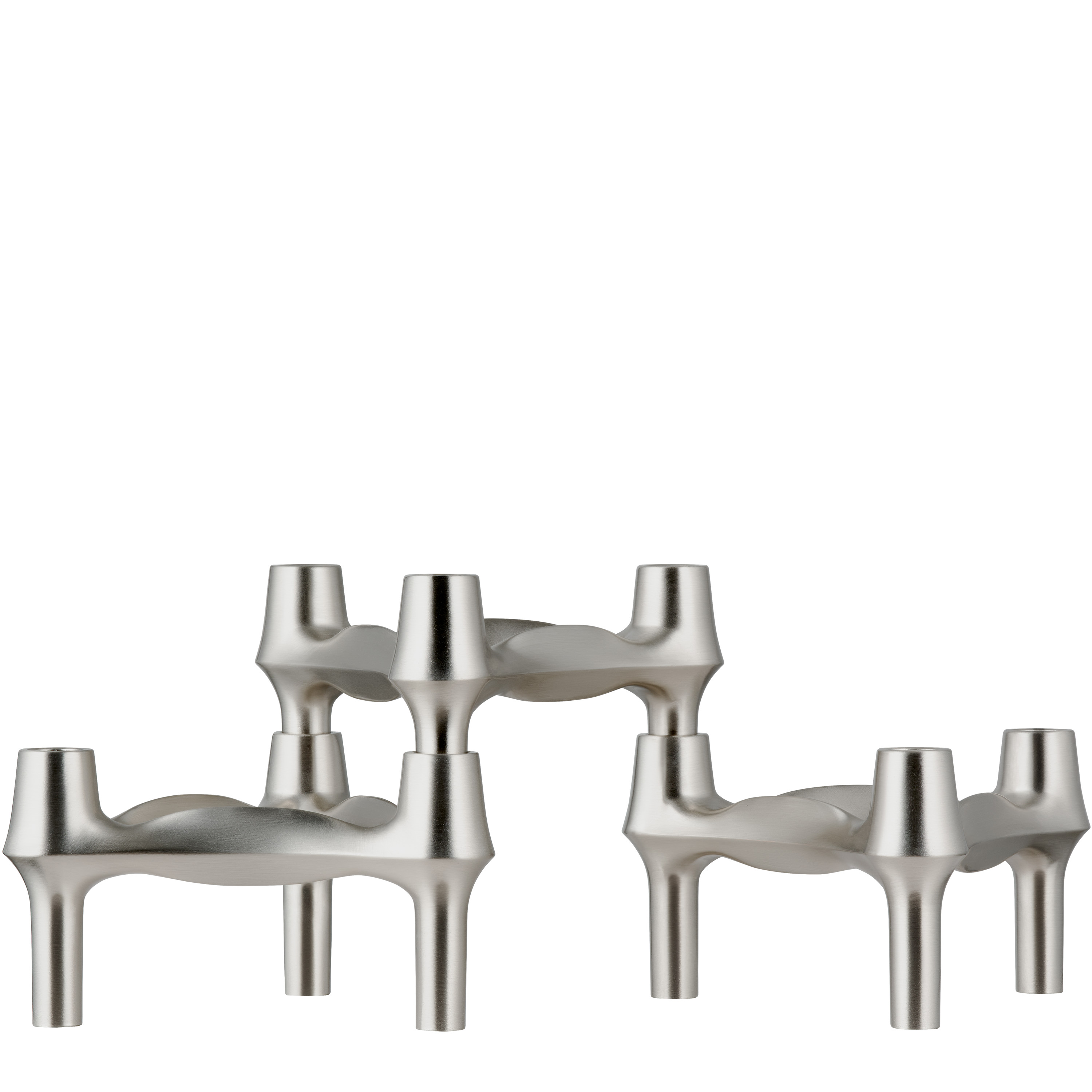 STOFF Nagel BMF Ljusstake Brushed Chrome 3-pack