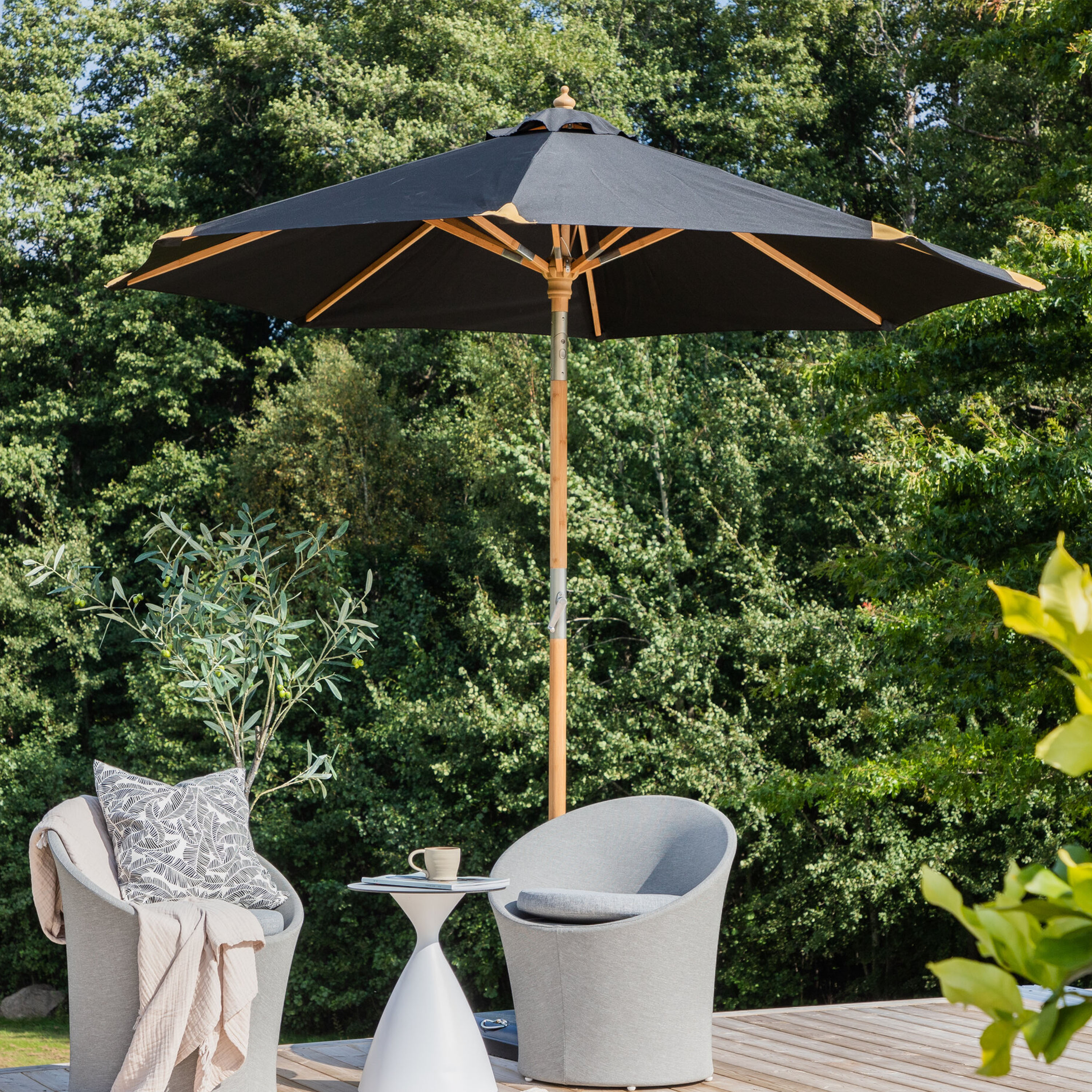 Venture Home Cerox Parasoll Black Ø270