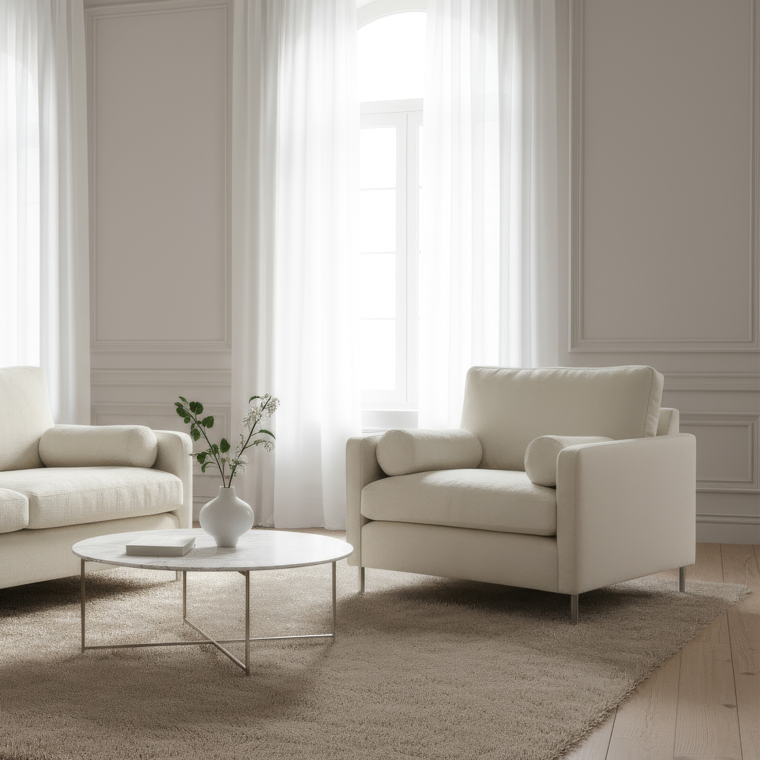 Sleepo Collection Åre Fåtölj Creme 97cm