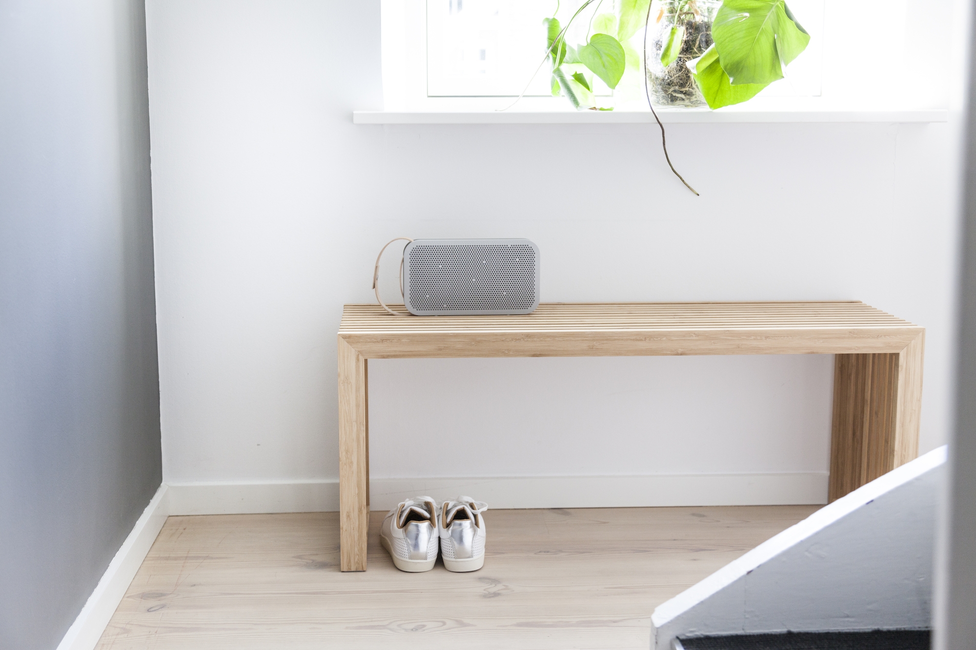 Cinas Rib Bänk Bambu 104cm