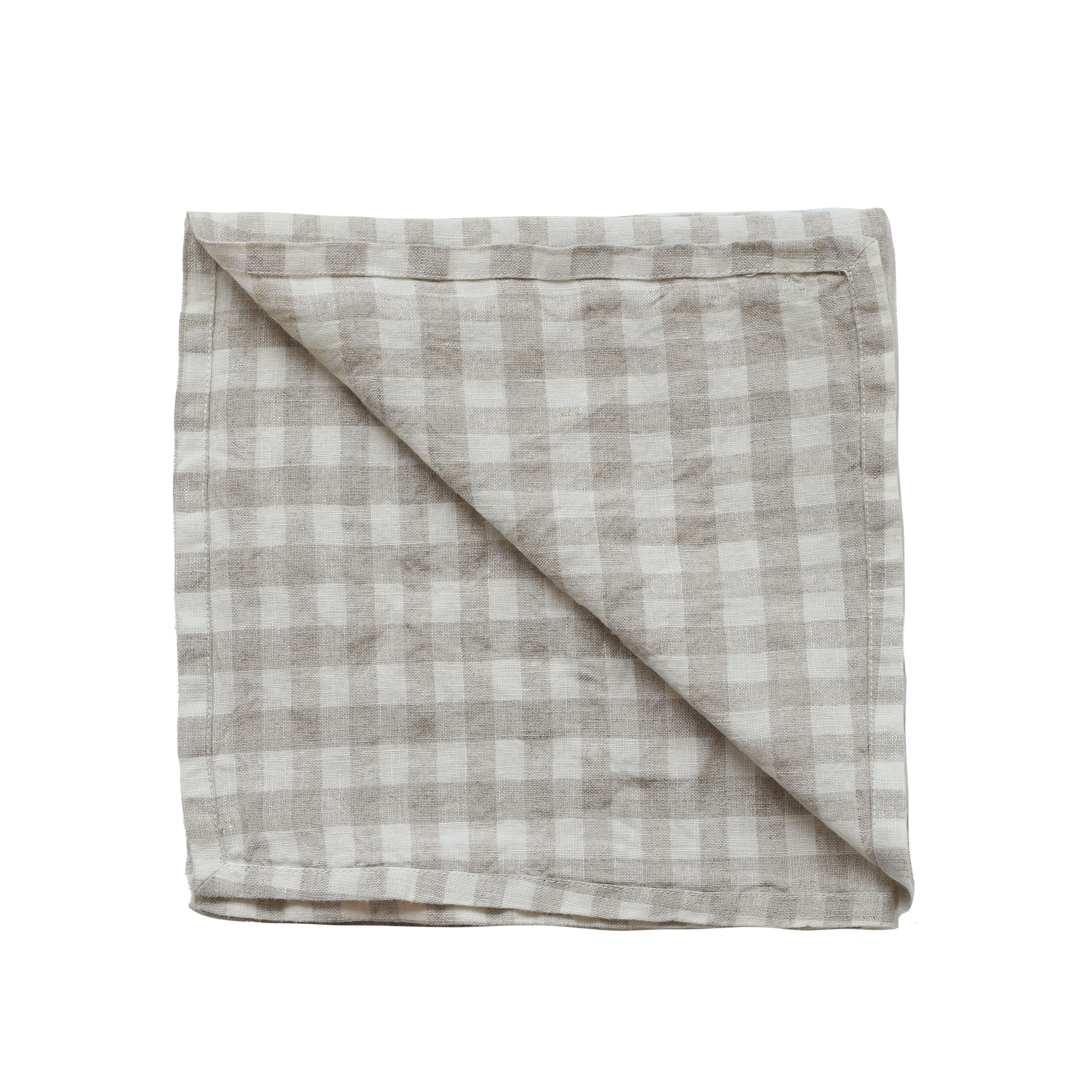 Servett Linne Gingham Natural