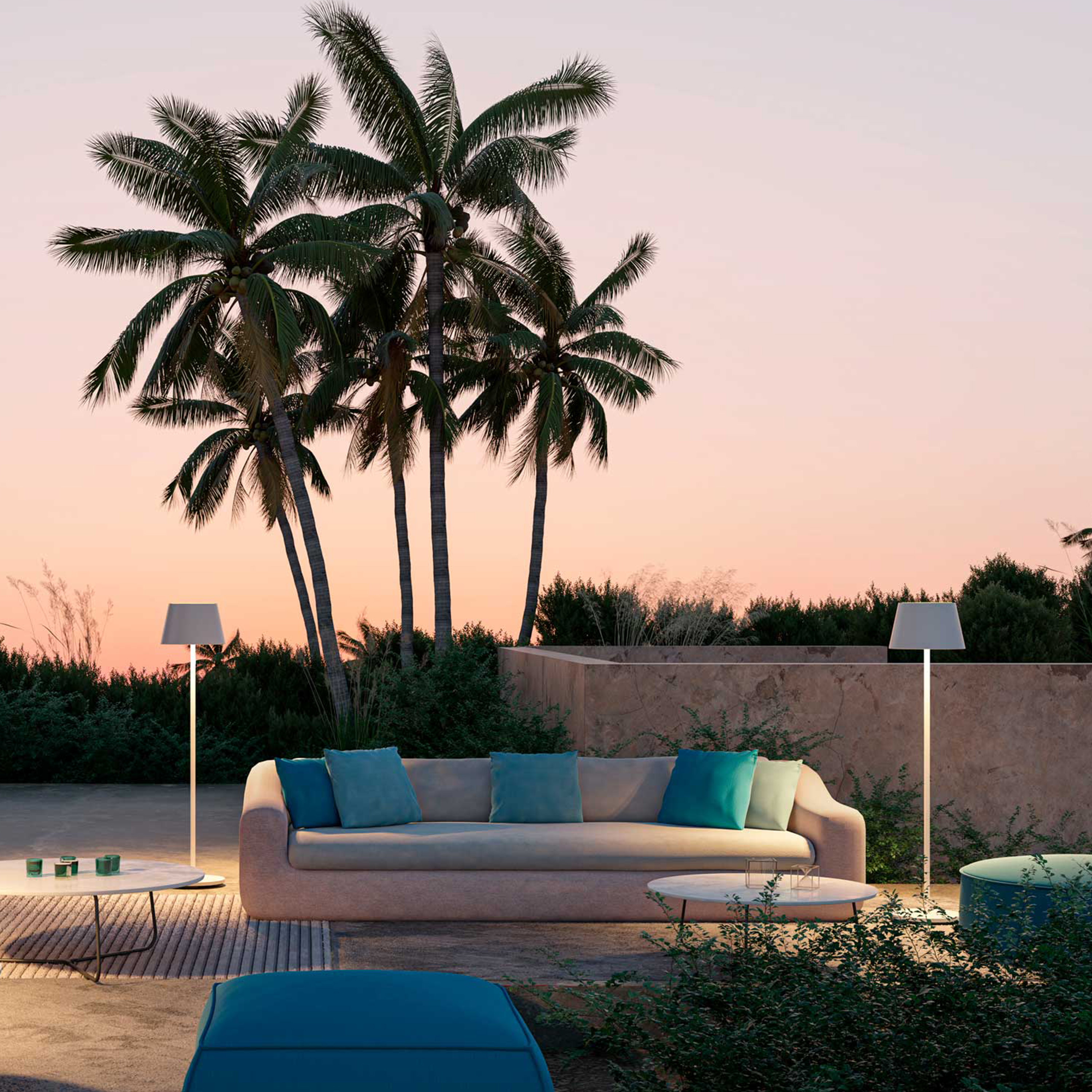 LOOM Design Modi  Portabel Golvlampa White