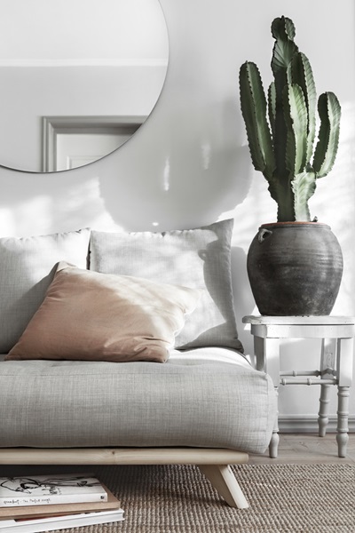 Karup Design Senza Fotskammel Natur/Olive Green