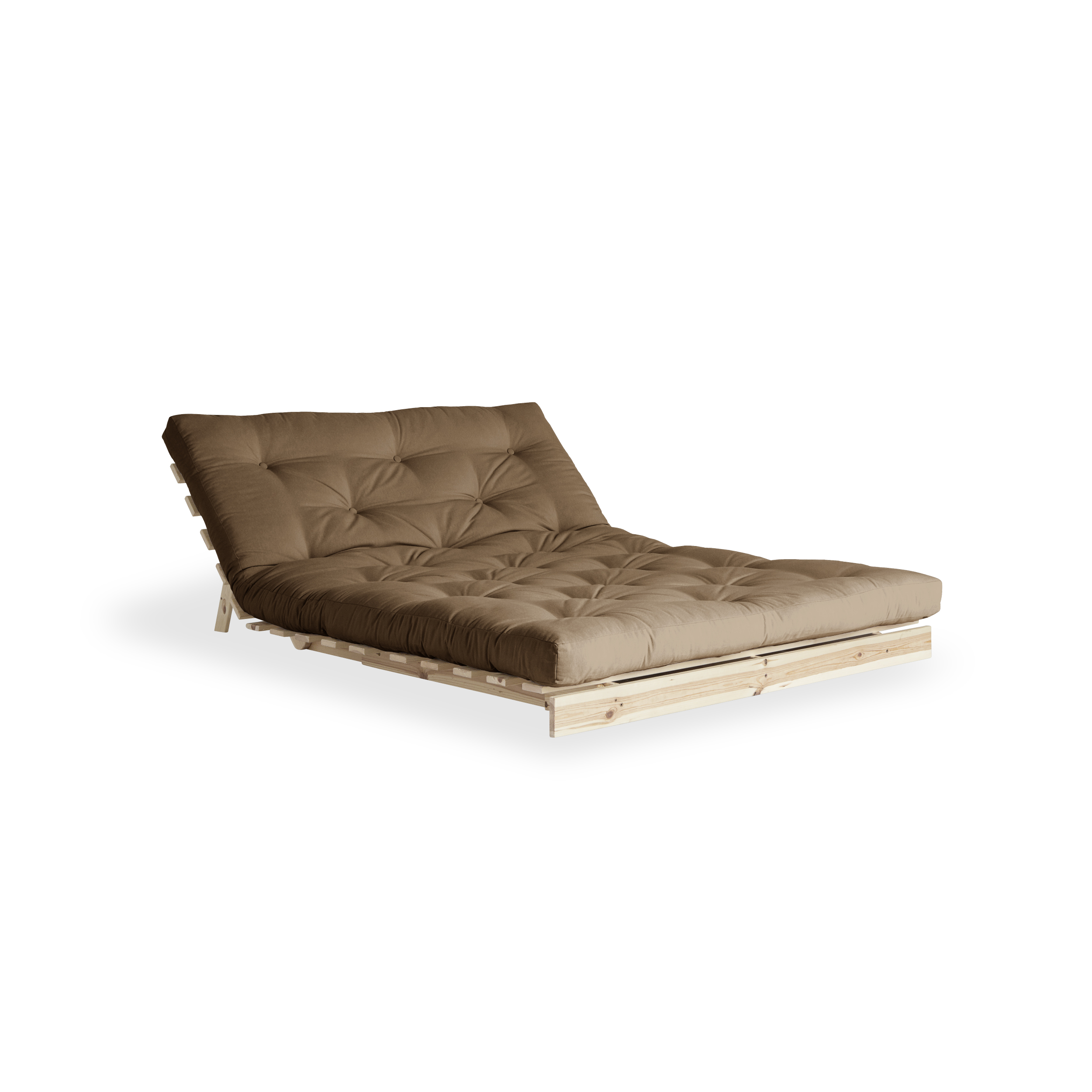 Karup Design Roots Bäddsoffa Natur/Mocca 140cm