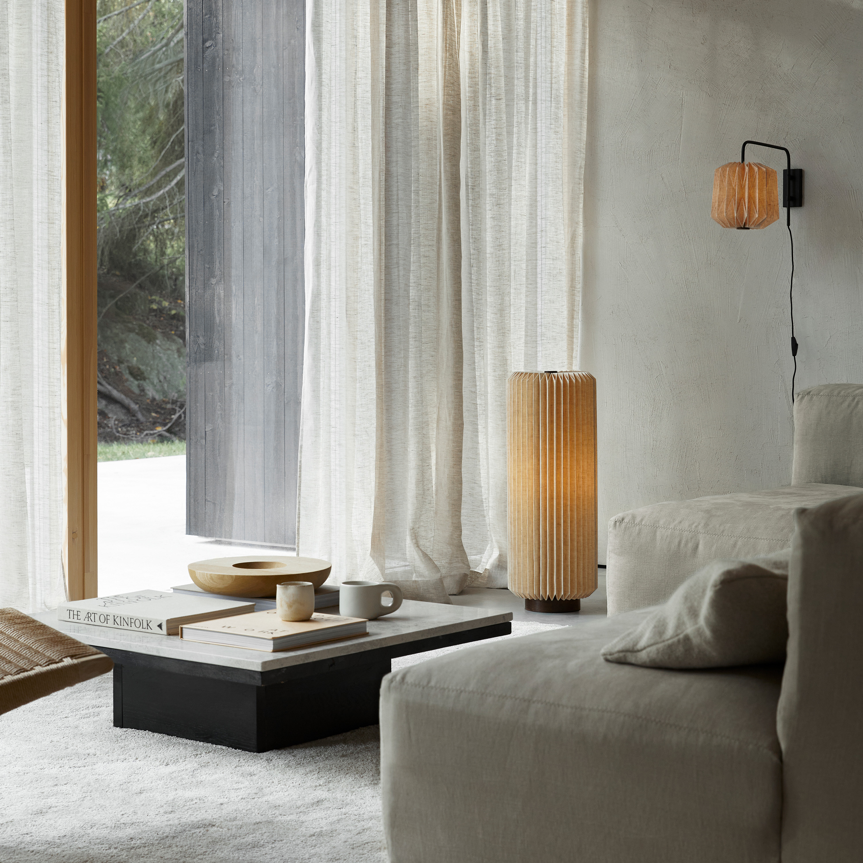 Watt &amp; Veke Alba Gulvlampe Natural 72cm