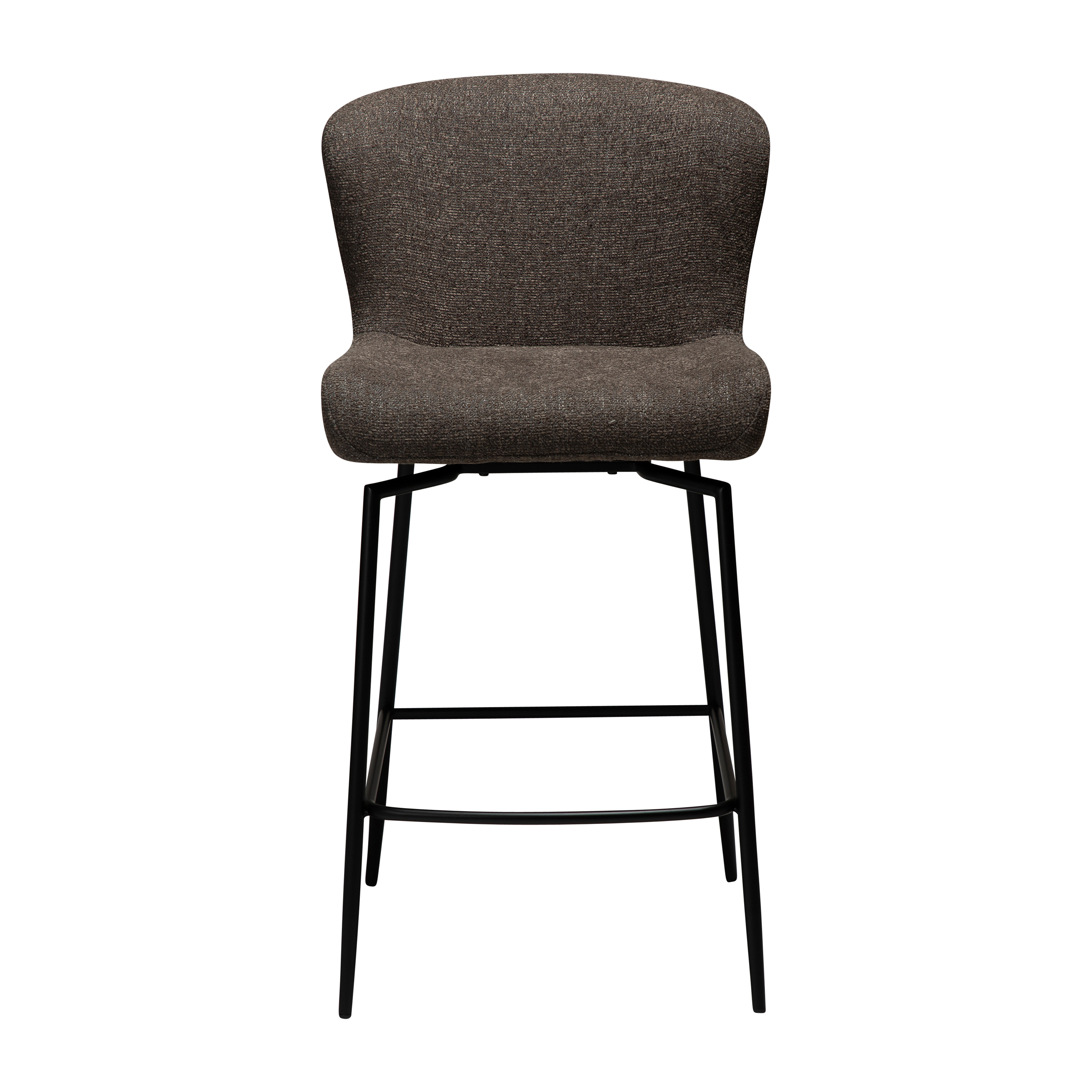 Dan Form Glam Swivel Barstol Major Brown Bouclé