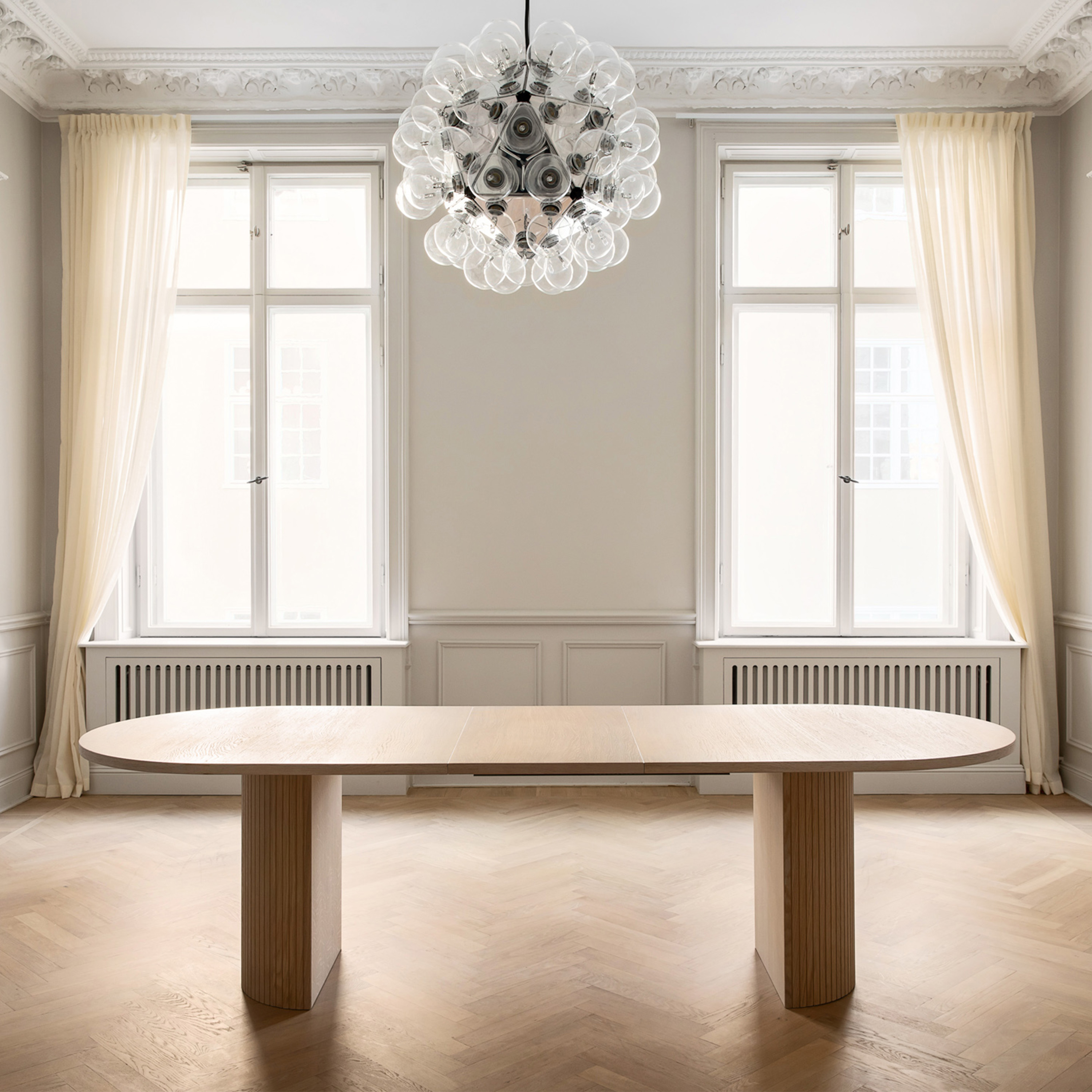 Sleepo Collection Bauer Matbord Vitoljad Ek 220+50