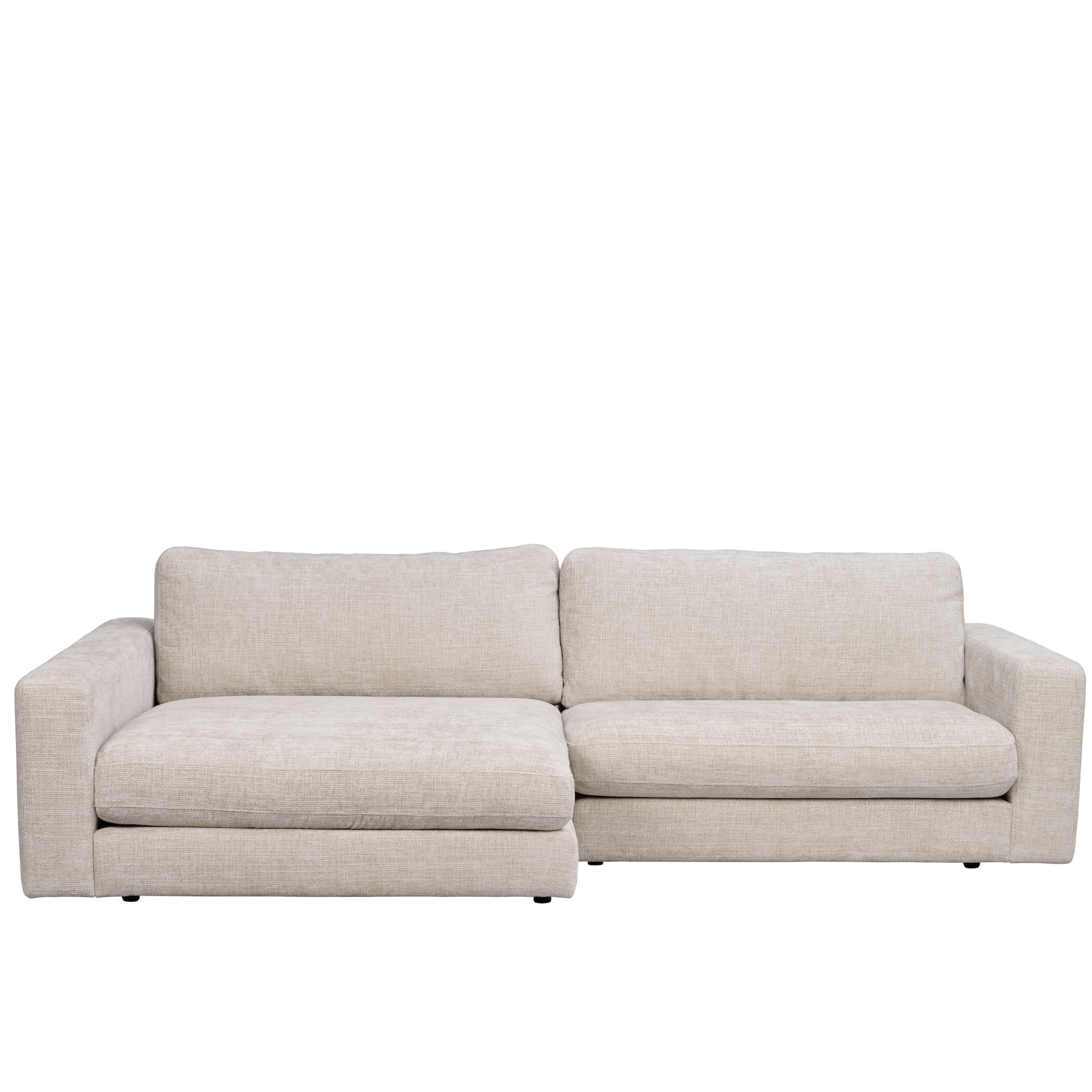 Duncan 3-sits Soffa Schäslong Vänster Ljusgrå