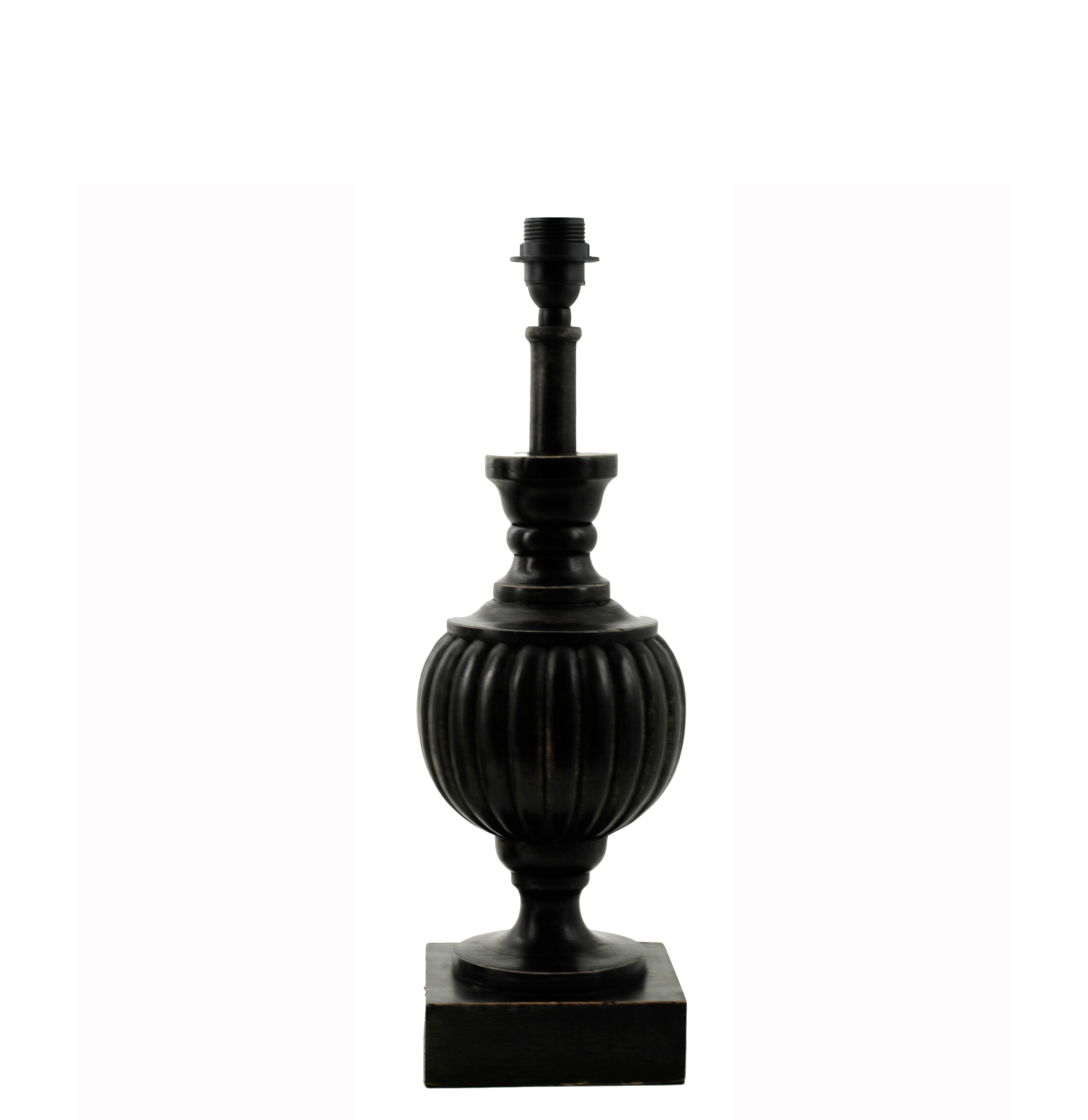 Hallbergs Belysning - Louis Lampfot Svart 52cm