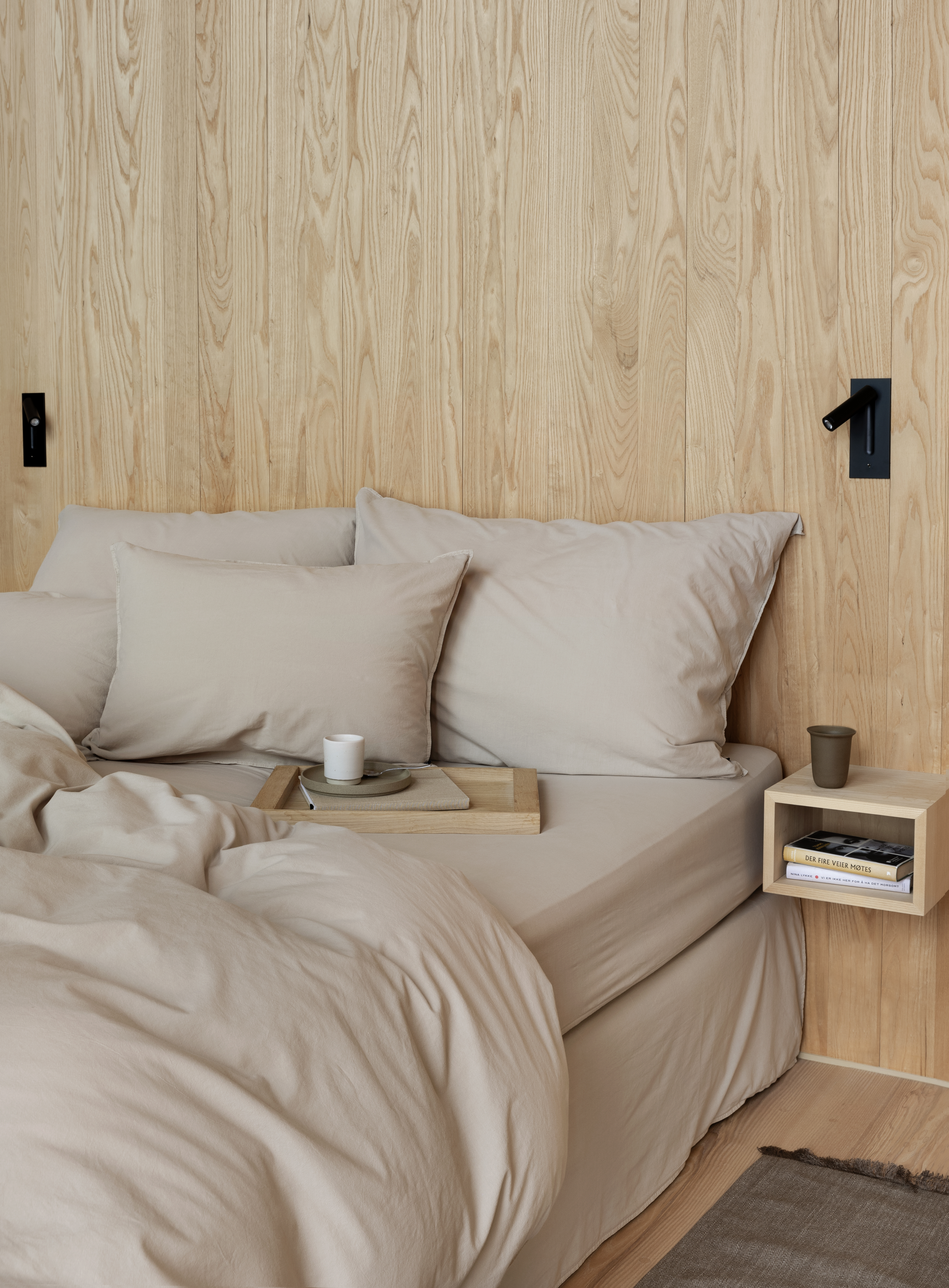 Høie Frøya Muotoillut Lakanat Beige 90x200