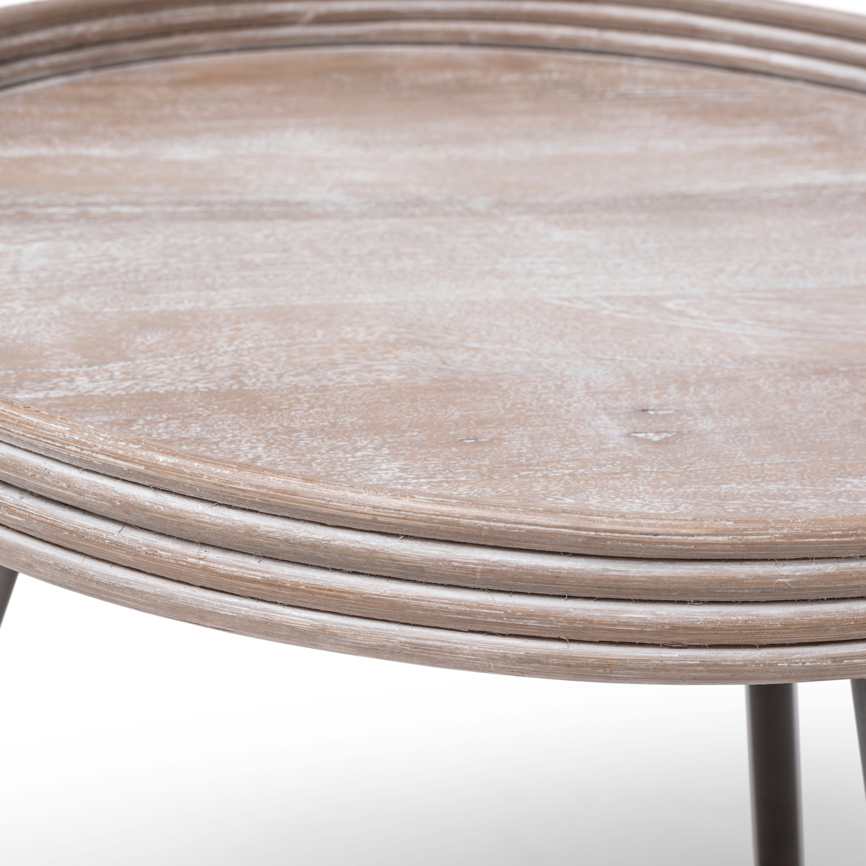 Hillerstorp Leicester Sidobord Mangoträ Ø60