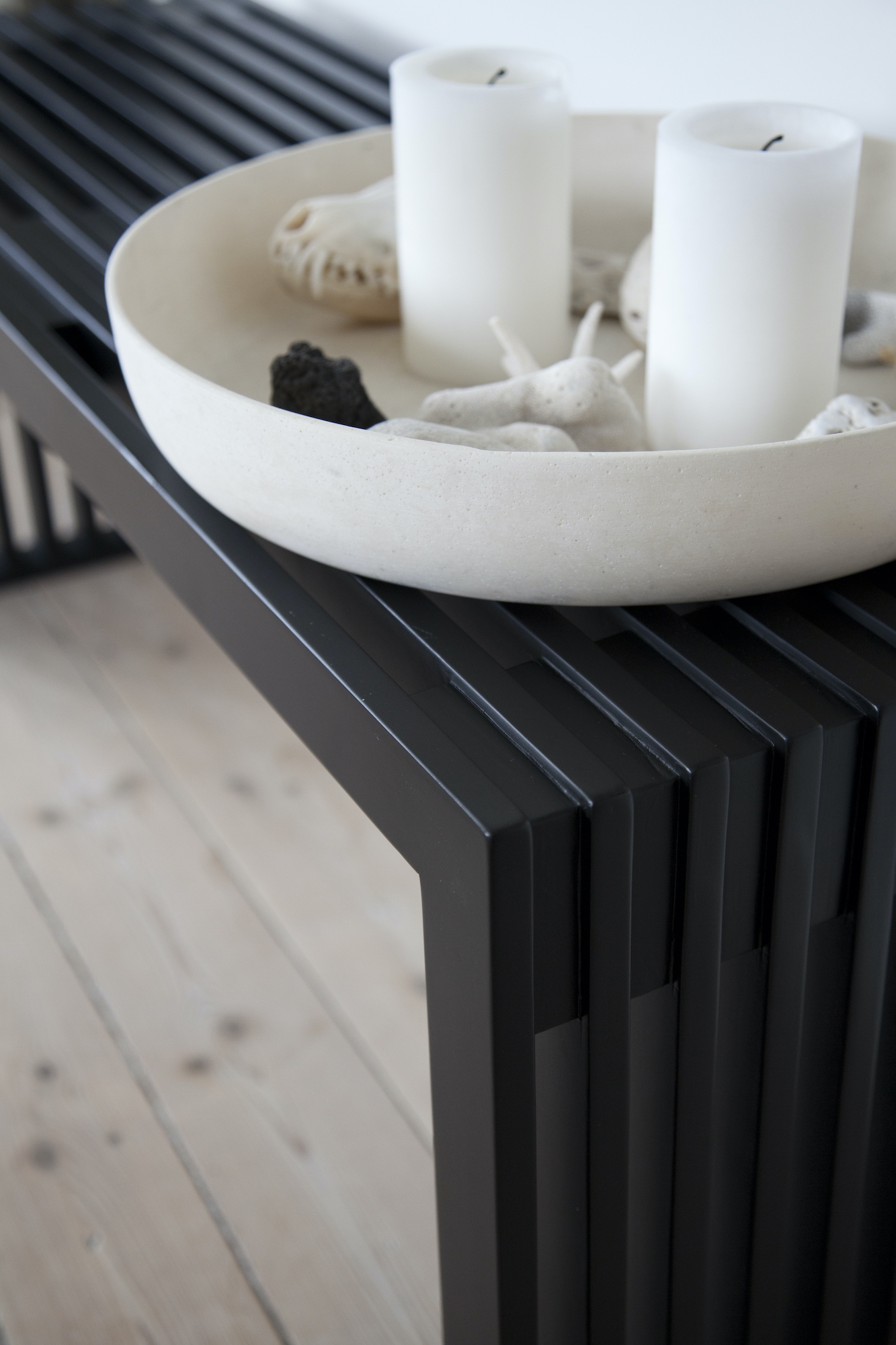 Cinas Rib Bank Schwarz 104cm