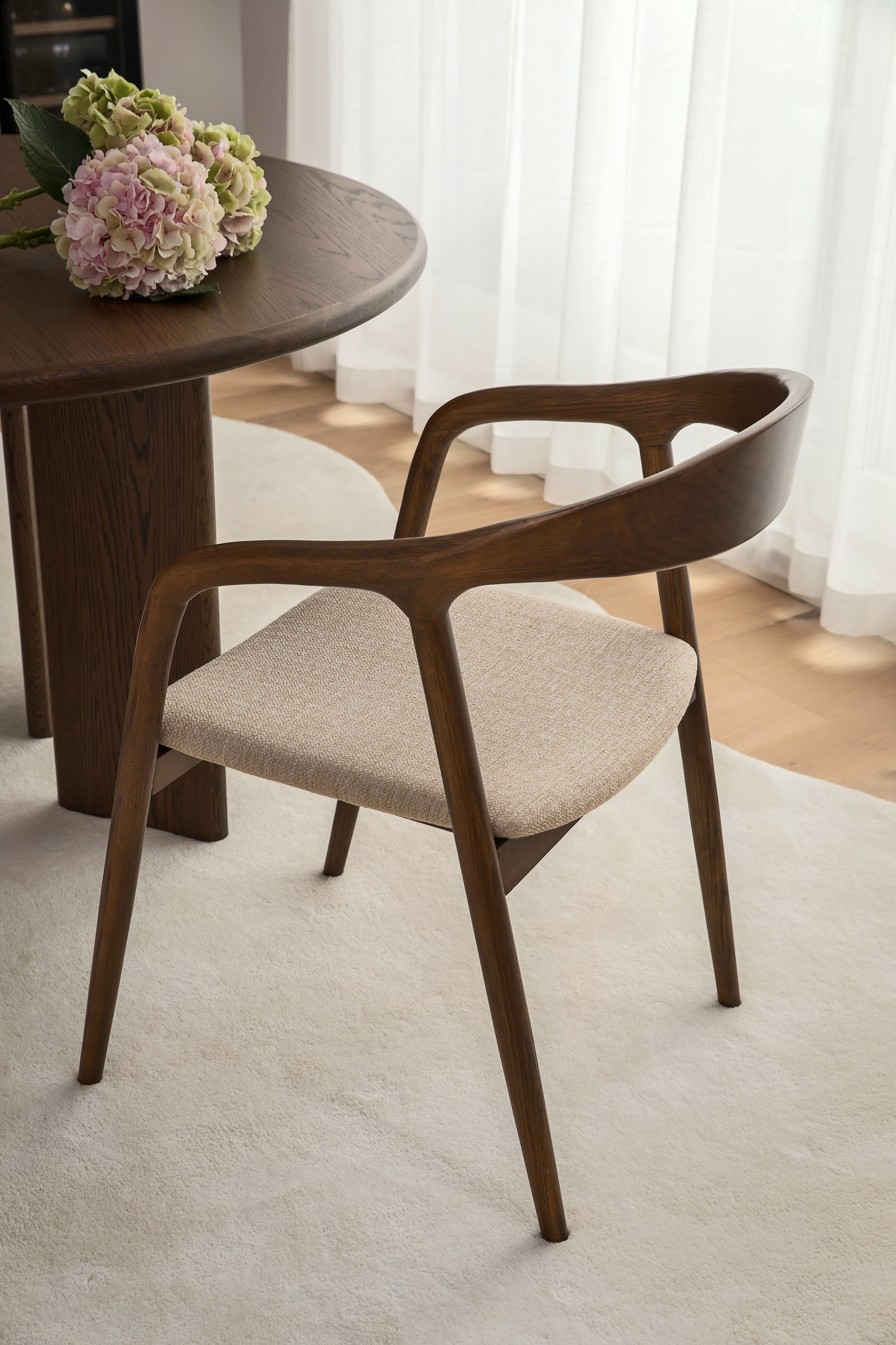 Sleepo Collection Casper Karmstol Brunbets/Natur