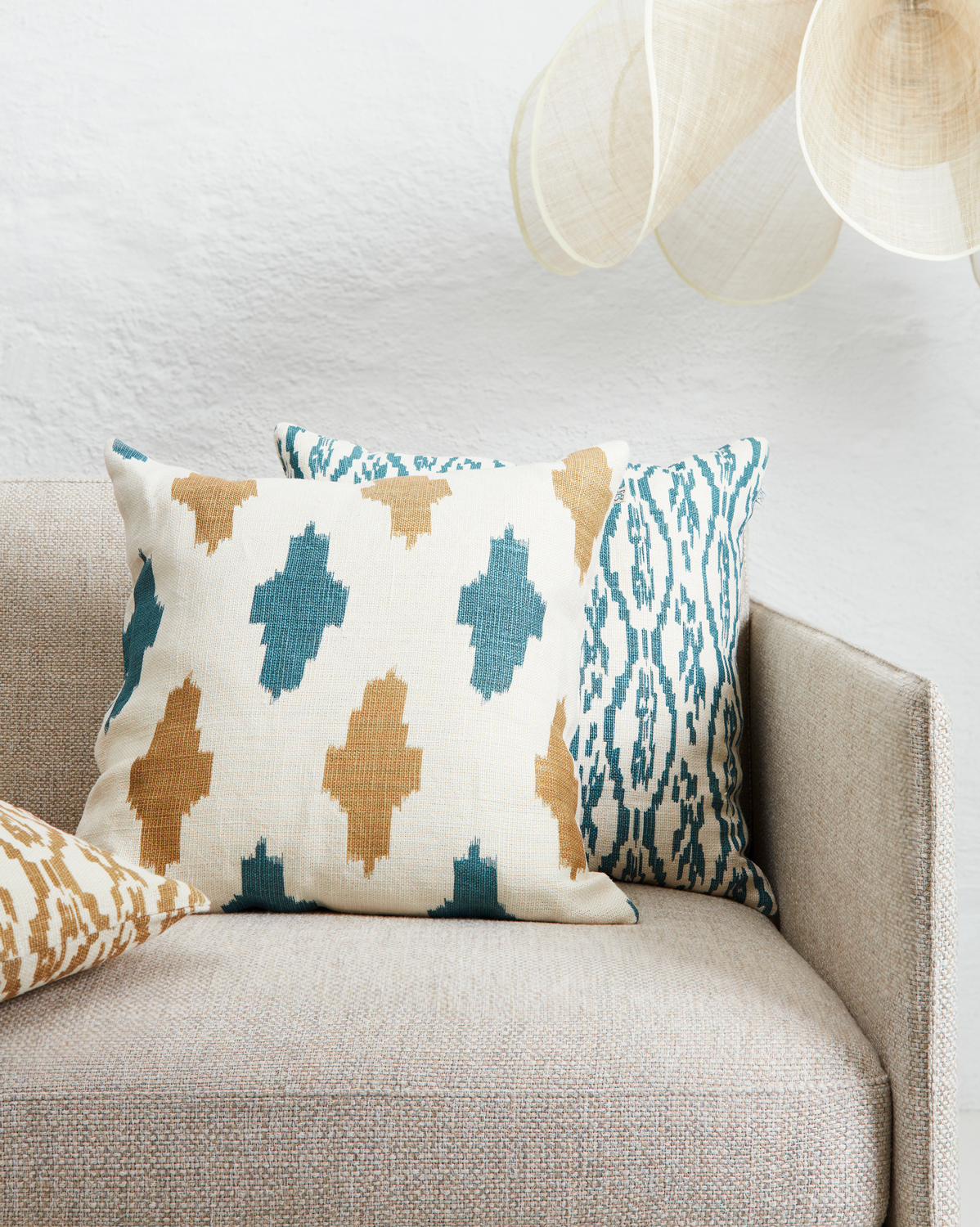 Chhatwal &amp; Jonsson Agra Putetrekk Linne Heaven Blue/Khaki 50x50