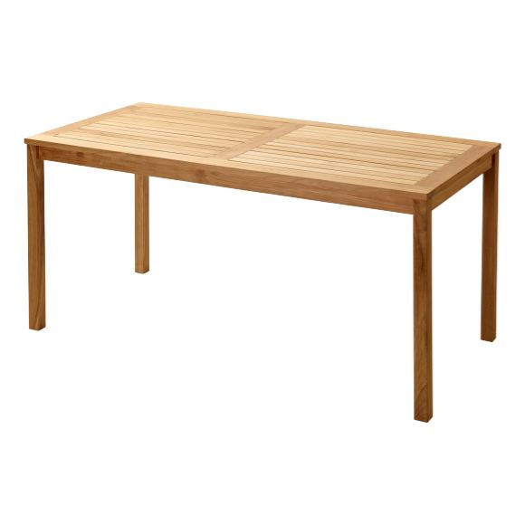 Cinas - Rosenborg spisebord teak 165x80 - Brun  - Utendørs Spisebord