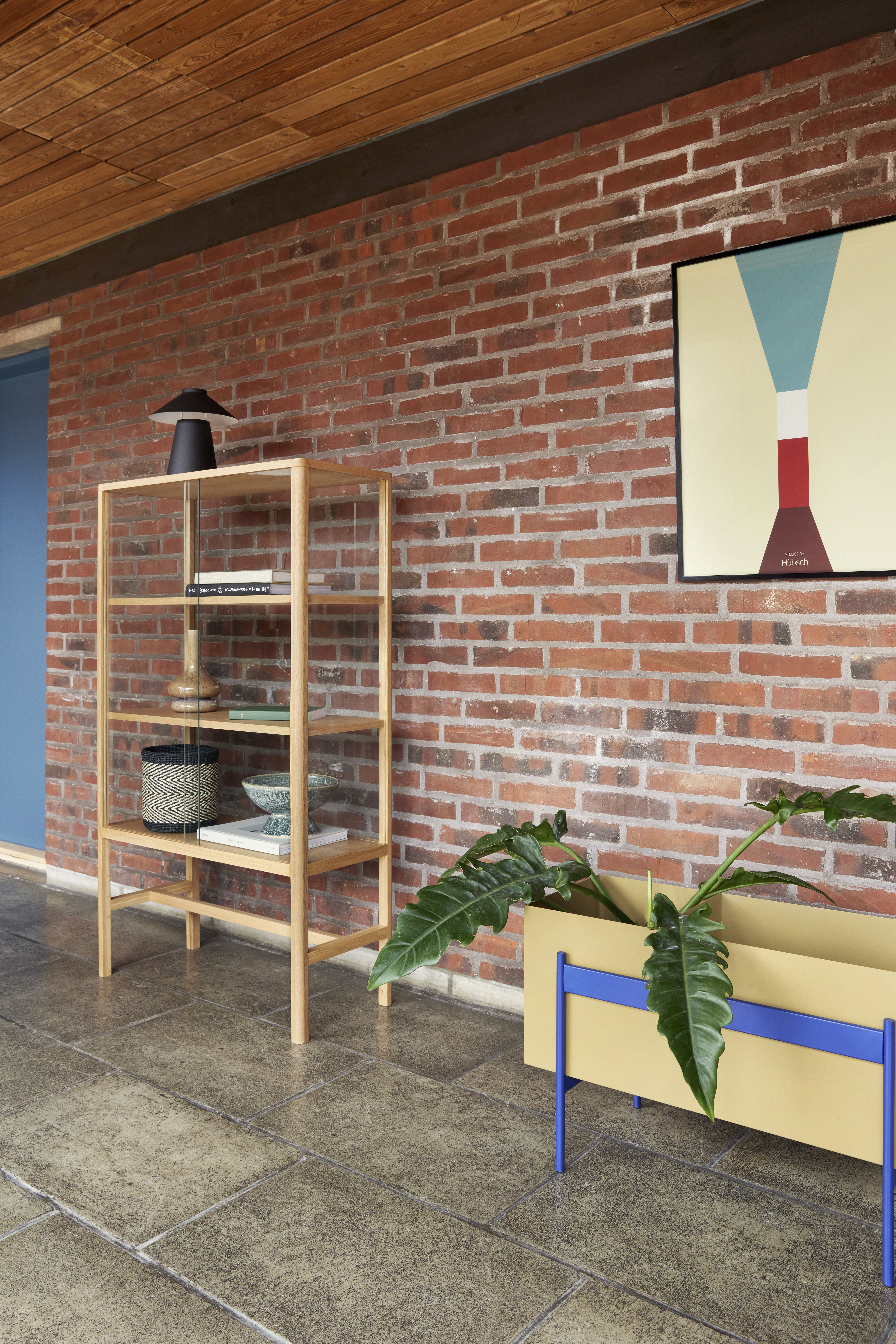 Hübsch Chipper Tischlampe Schwarz