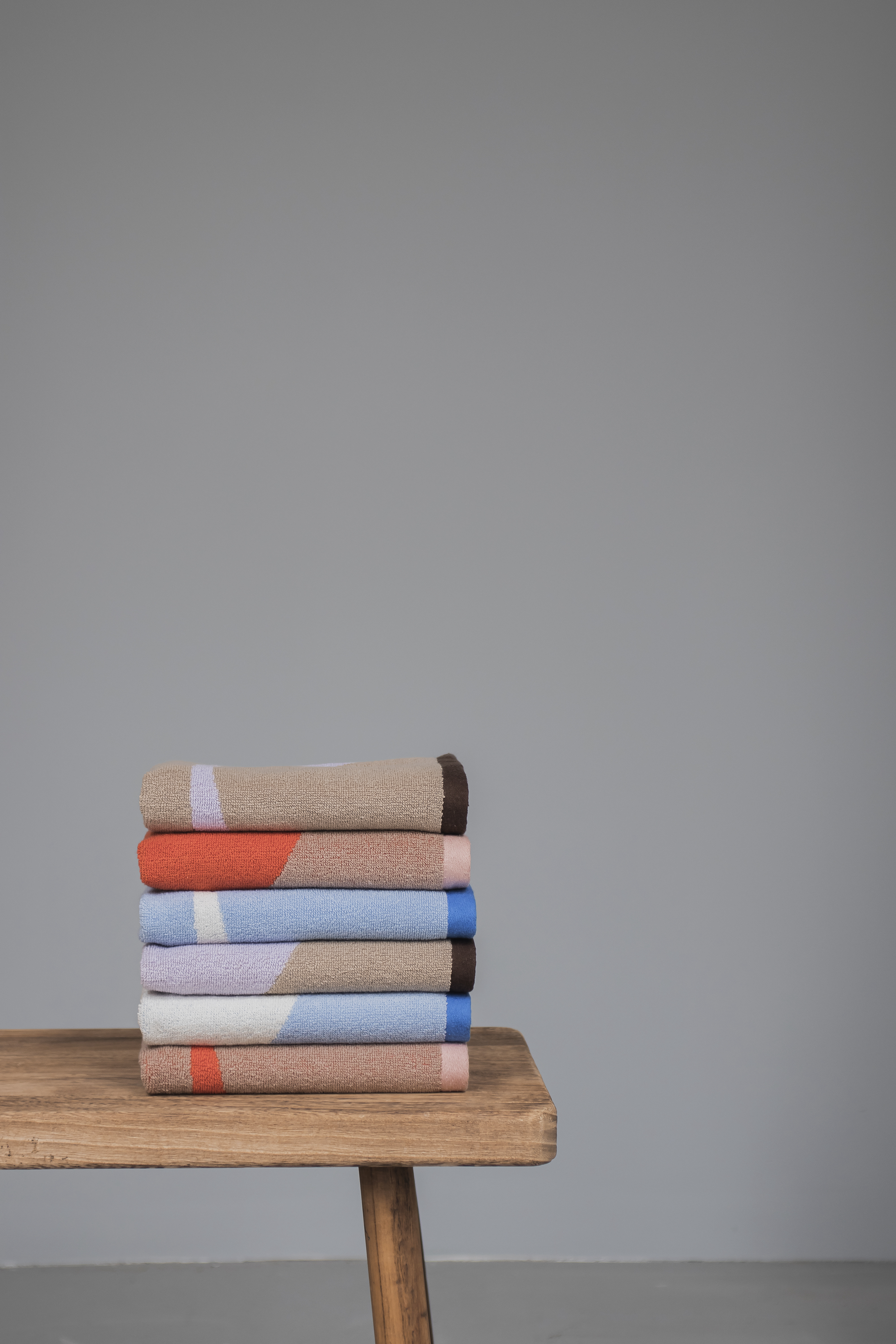 Mette Ditmer Nova Arte Handduk Sand/Lilac 50x90 2-pack