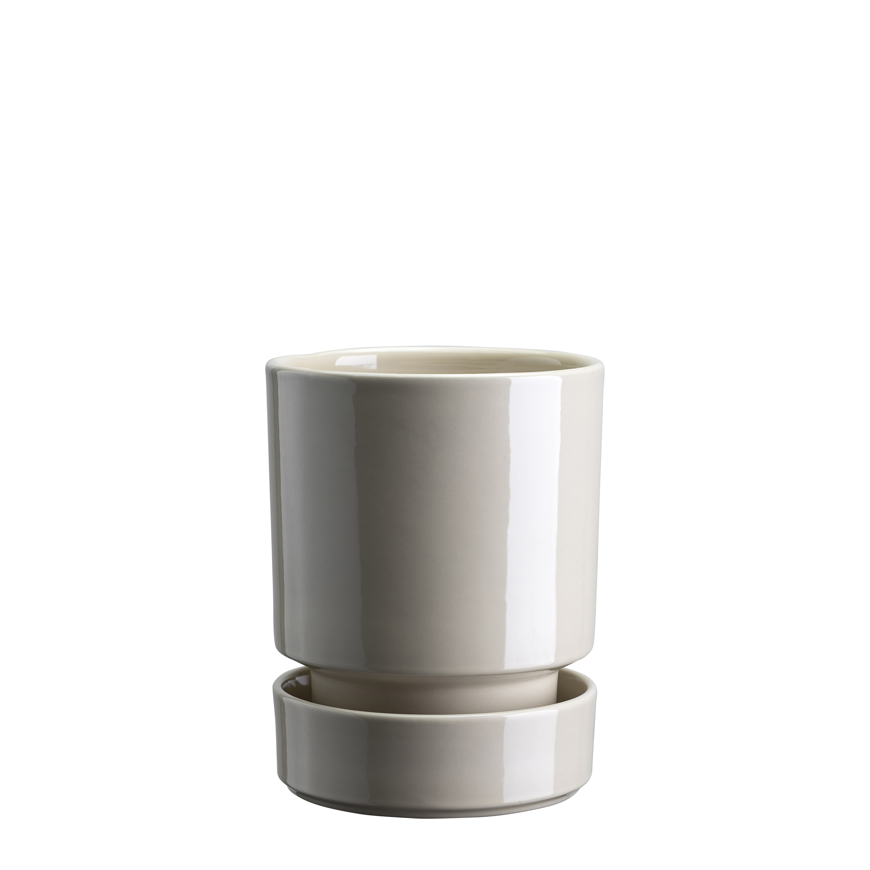 Hoff Kruka med fat Glazed Sandstone Ø12