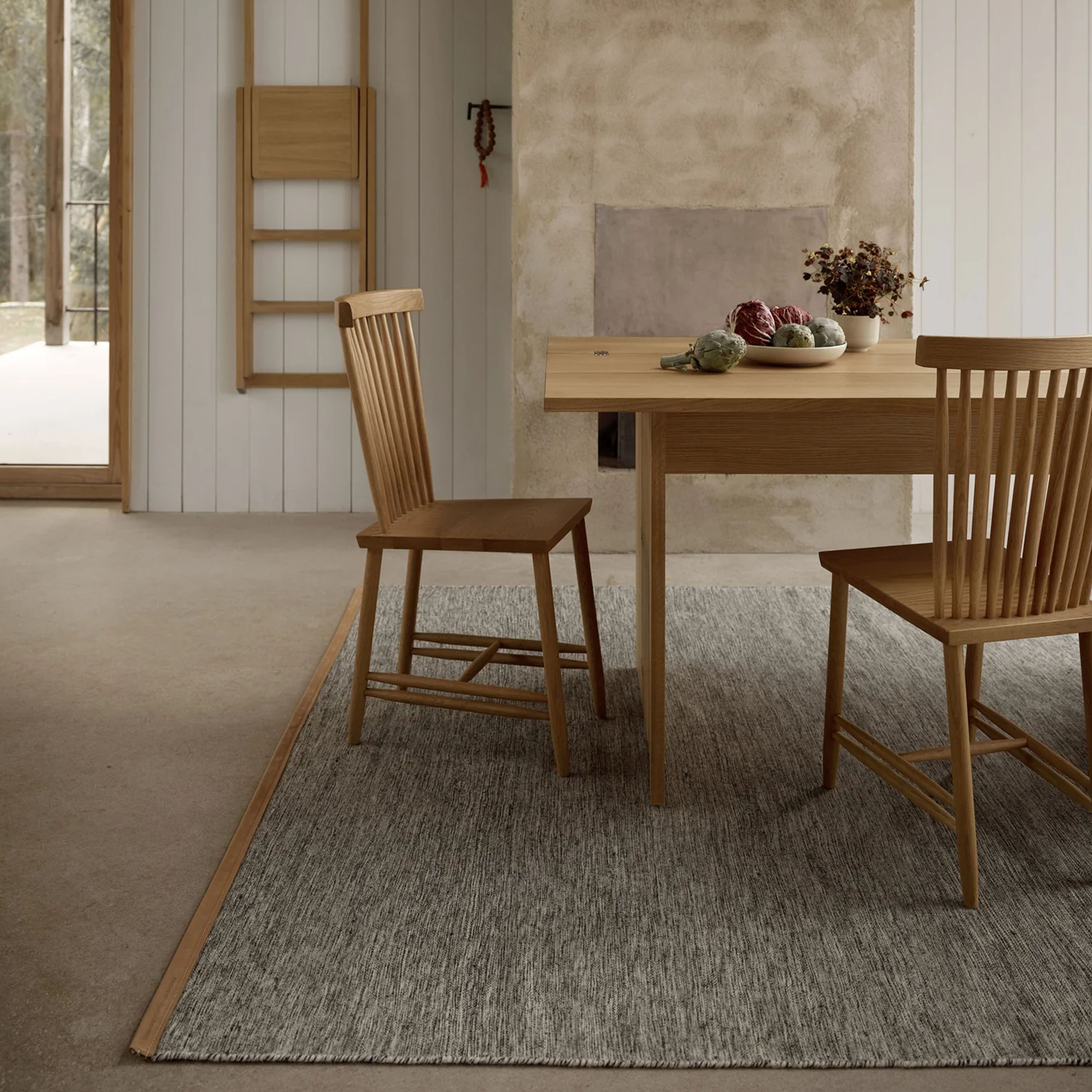 Design House Stockholm Björk Ullmatta Ljusgrå 200x300