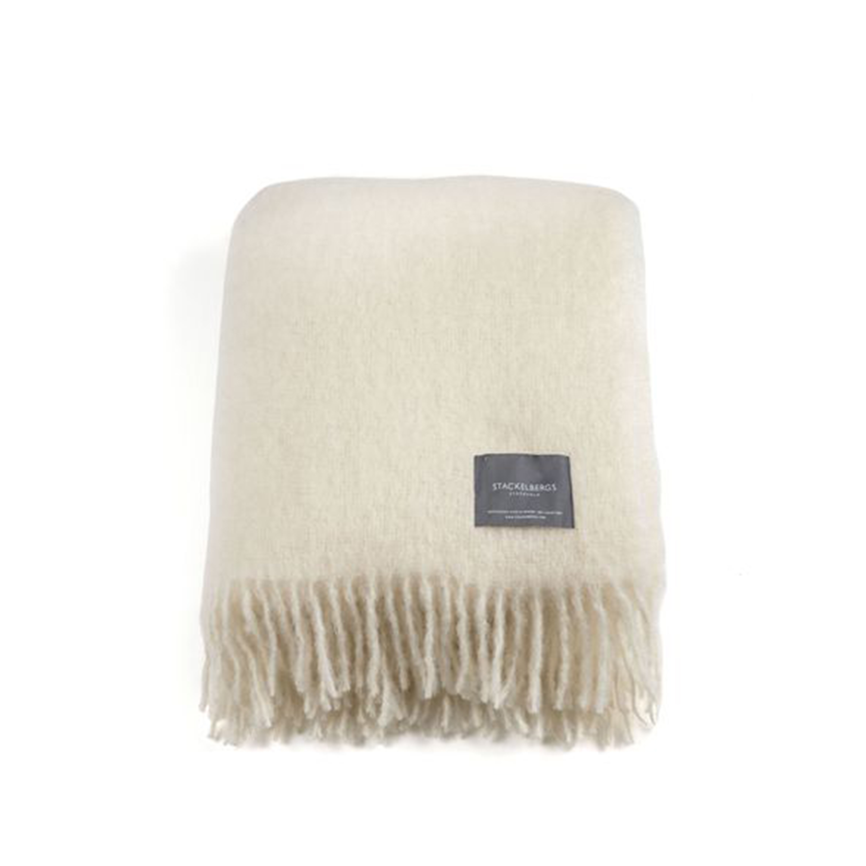 Stackelbergs Mohair Pläd Bright White