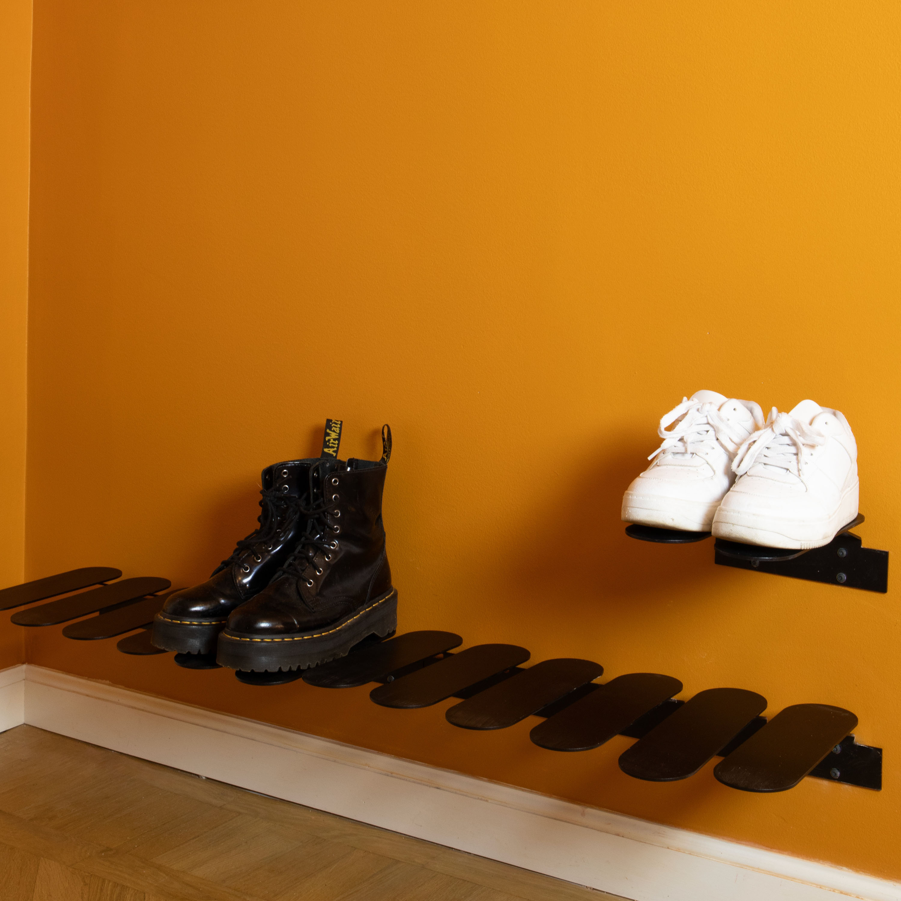 Maze Step Shoe Rack Black Small