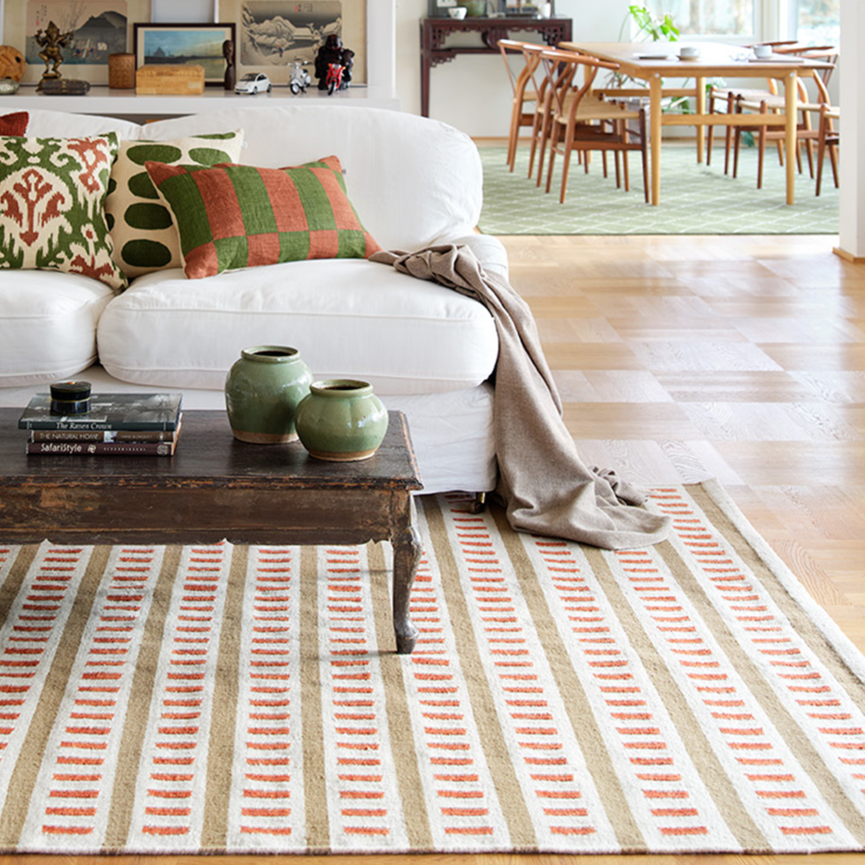 Chhatwal &amp; Jonsson Ladakh Ullmatta Off White/Beige/Rust 180x270