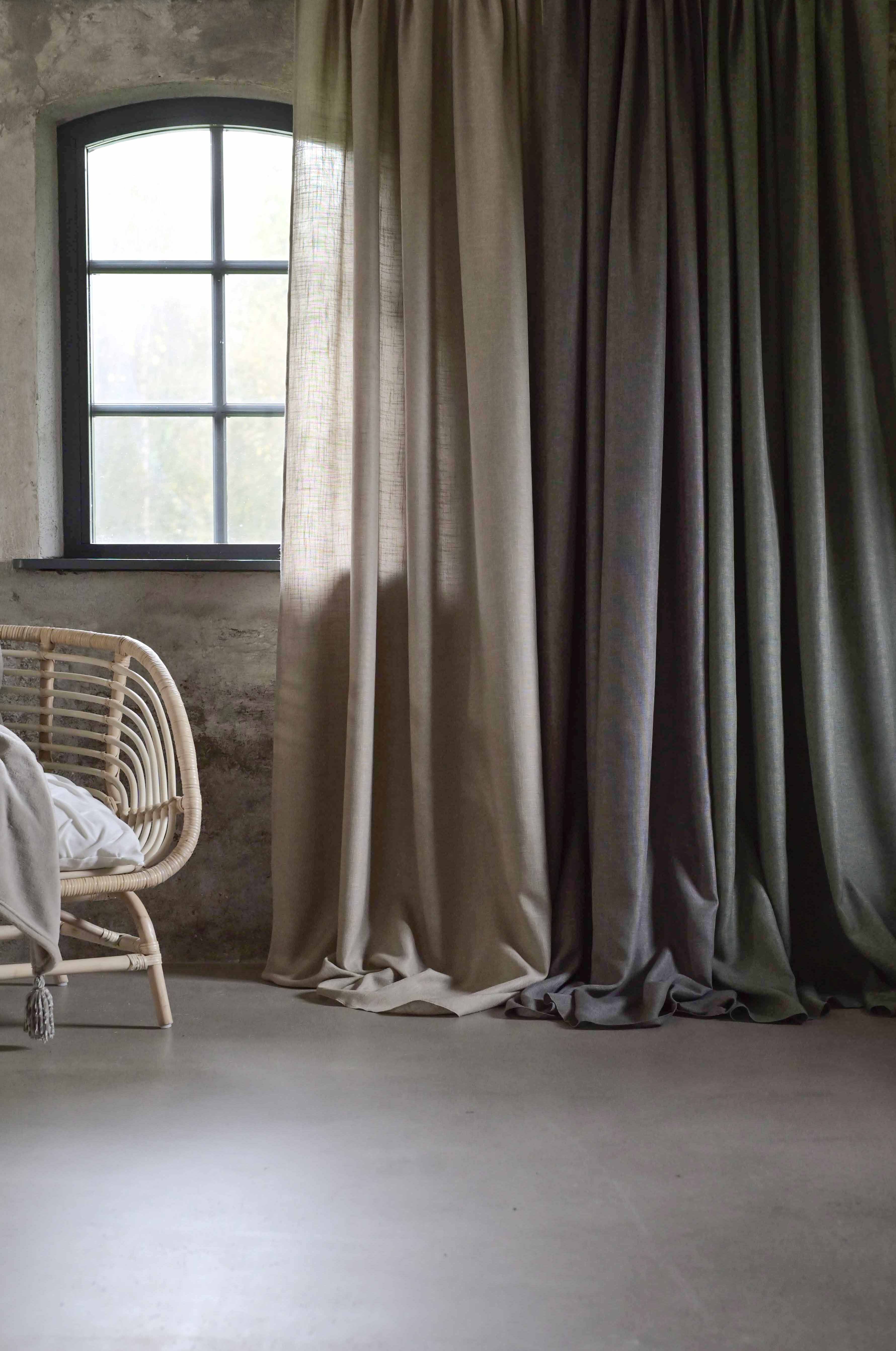 Fondaco Bella Gardinlängd Grå 250cm