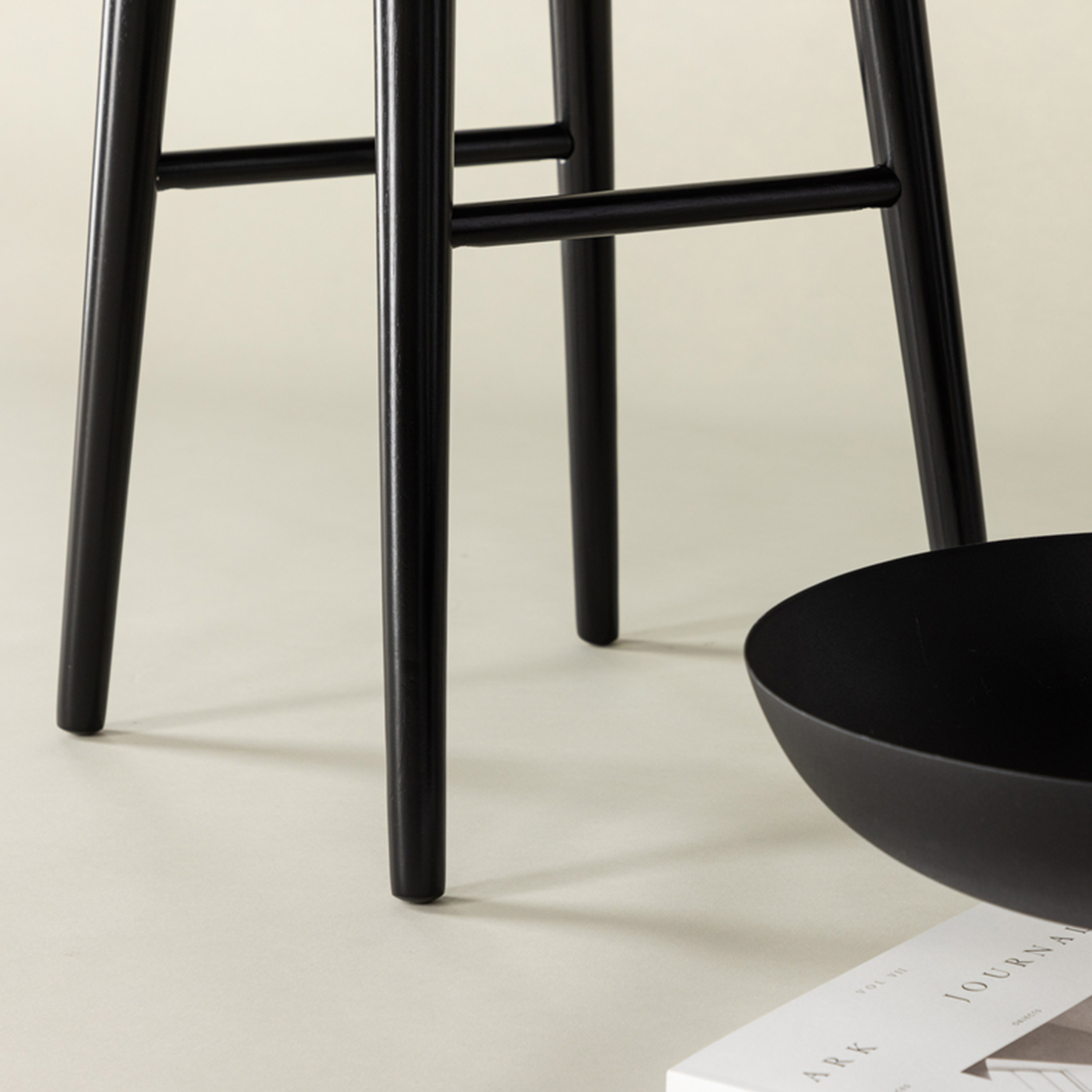 Vind Mollösand Barstol Svart 75cm