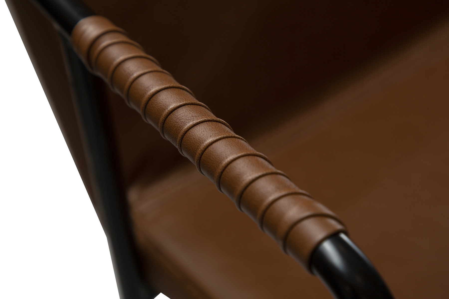 Dan Form Boto Barstol Kunstlær Lysebrun