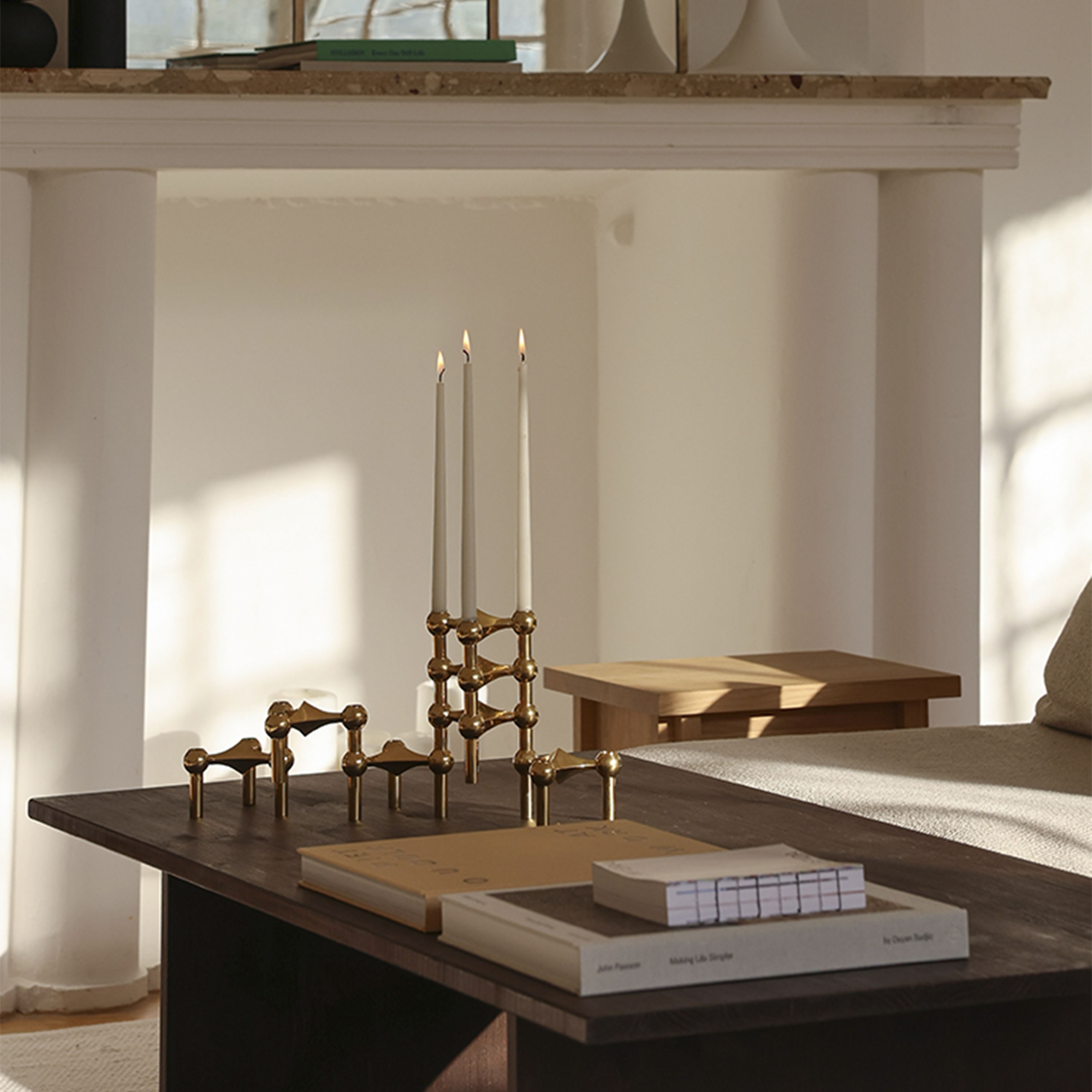 Stoff STOFF Nagel Lysestake Solid Brass