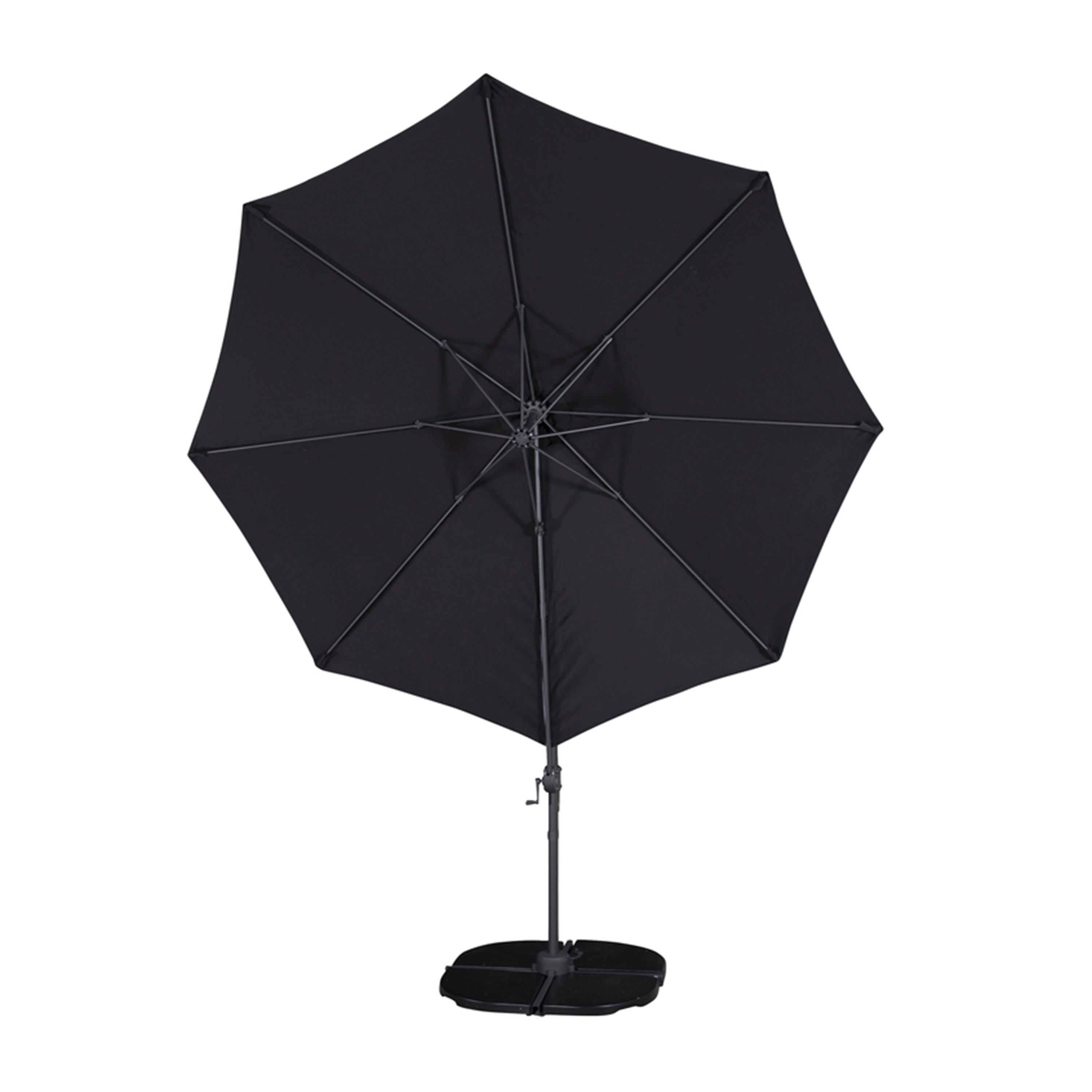 Venture Home Leeds Hängparasoll Svart 300cm