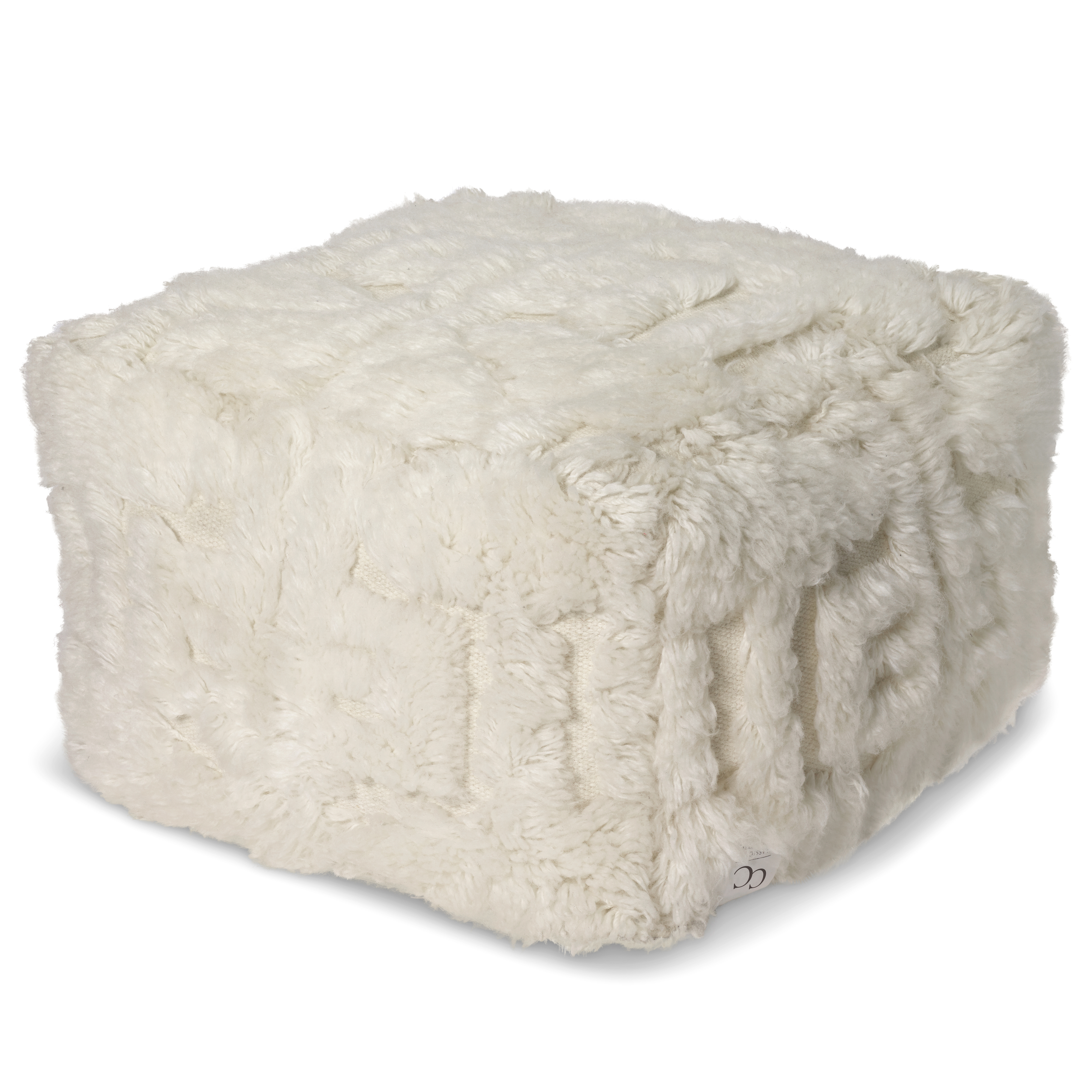 Classic Collection - Casablanca Sittpuff Vit 55x55