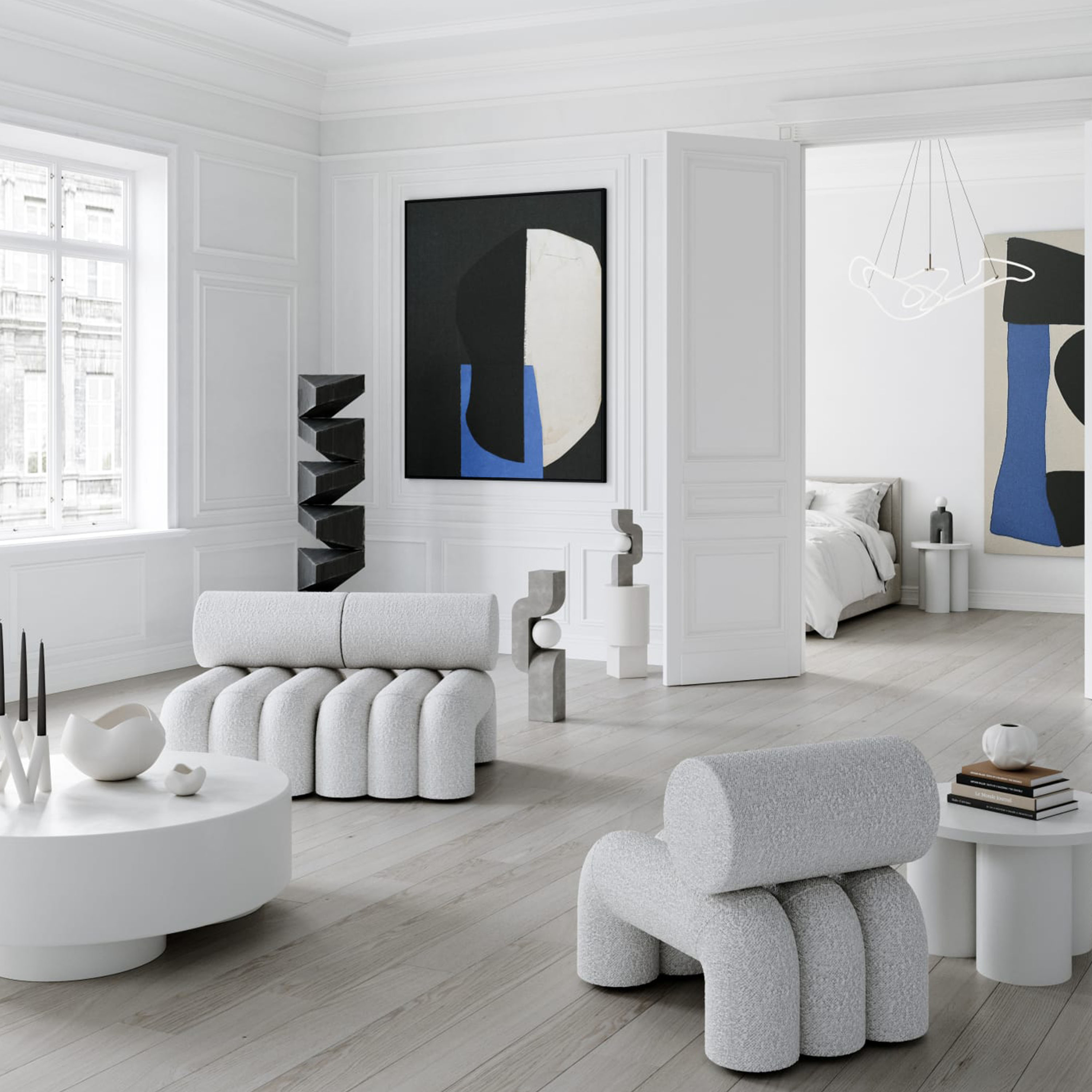 101 Copenhagen Foku Loungestol Off White