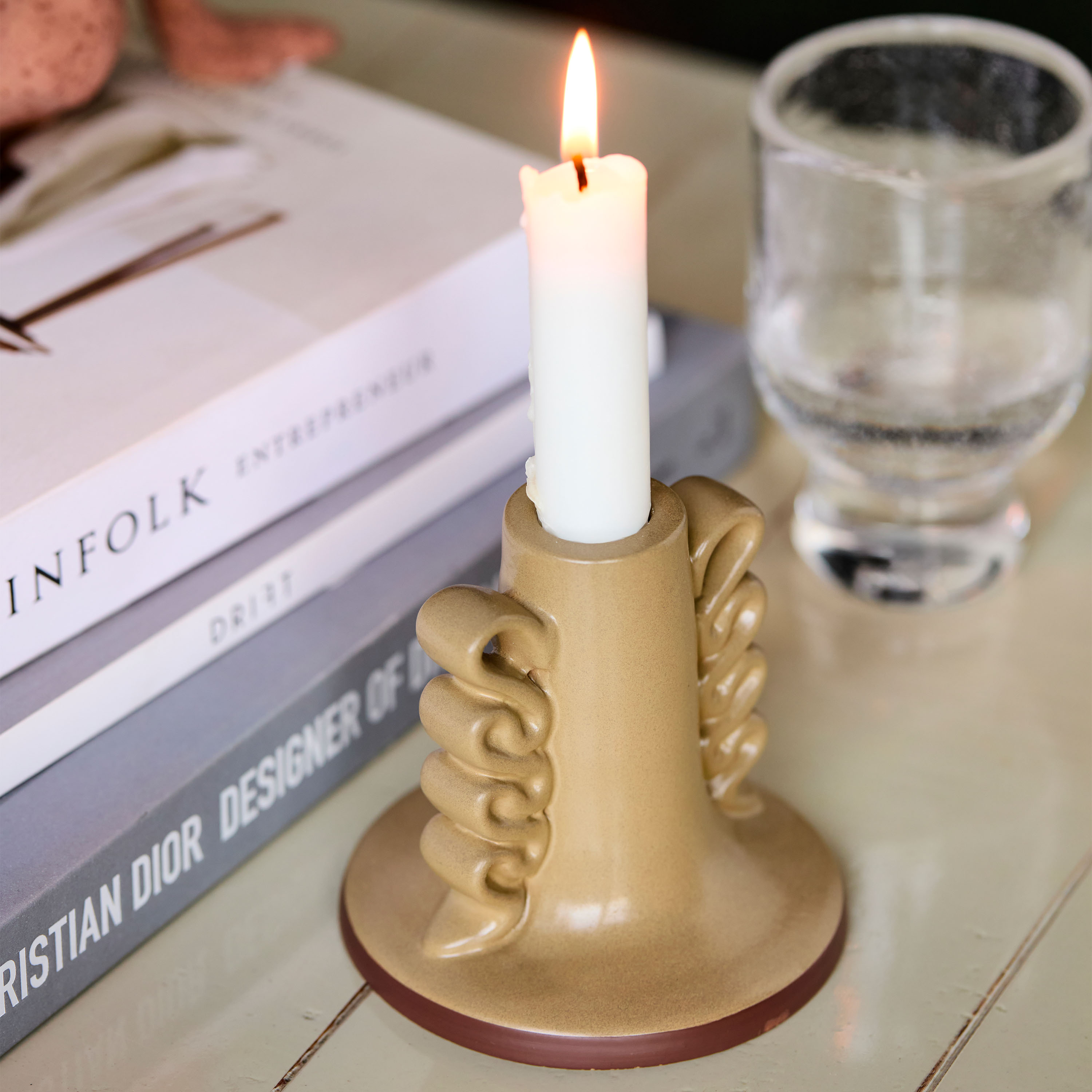 House Doctor Diva Kynttilänjalka Sand