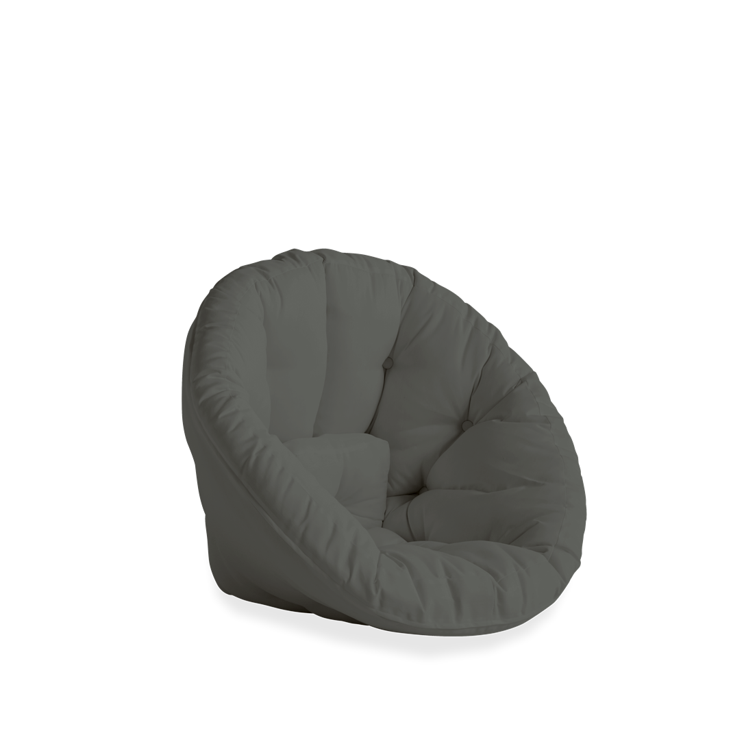 Karup Design - Nido Outdoor Lounge-Puff Dunkelgrau - Outdoor Sitzpuff