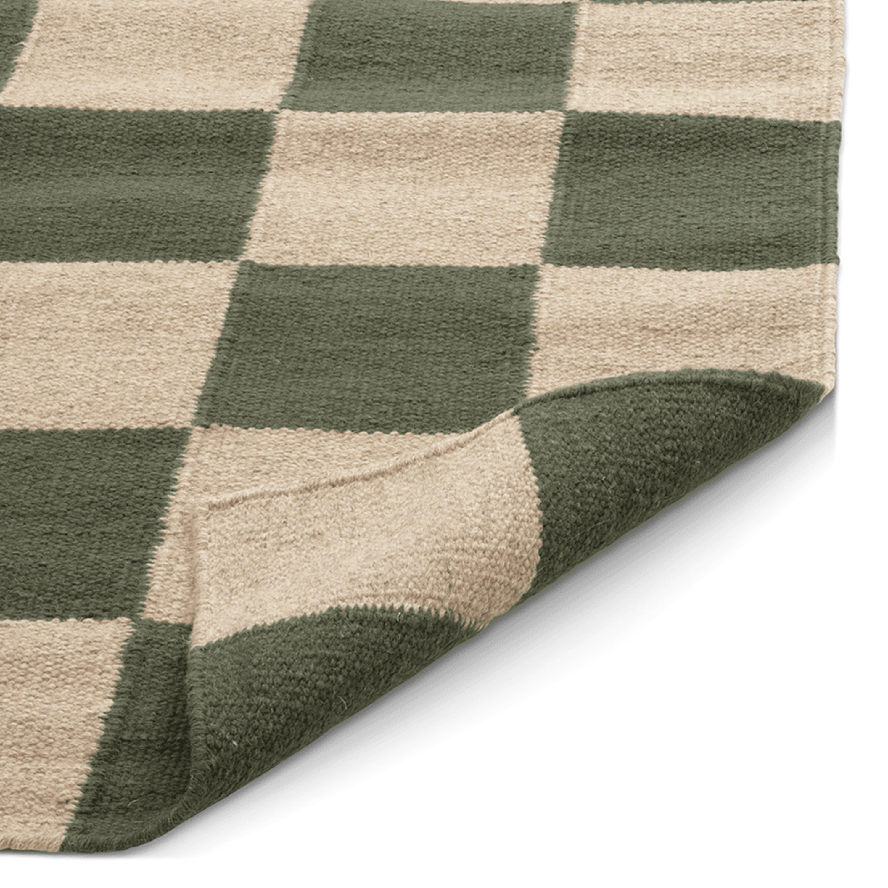 Classic Collection Square Käytävämatto Metsänvihreä/Luonnonväri 80x240