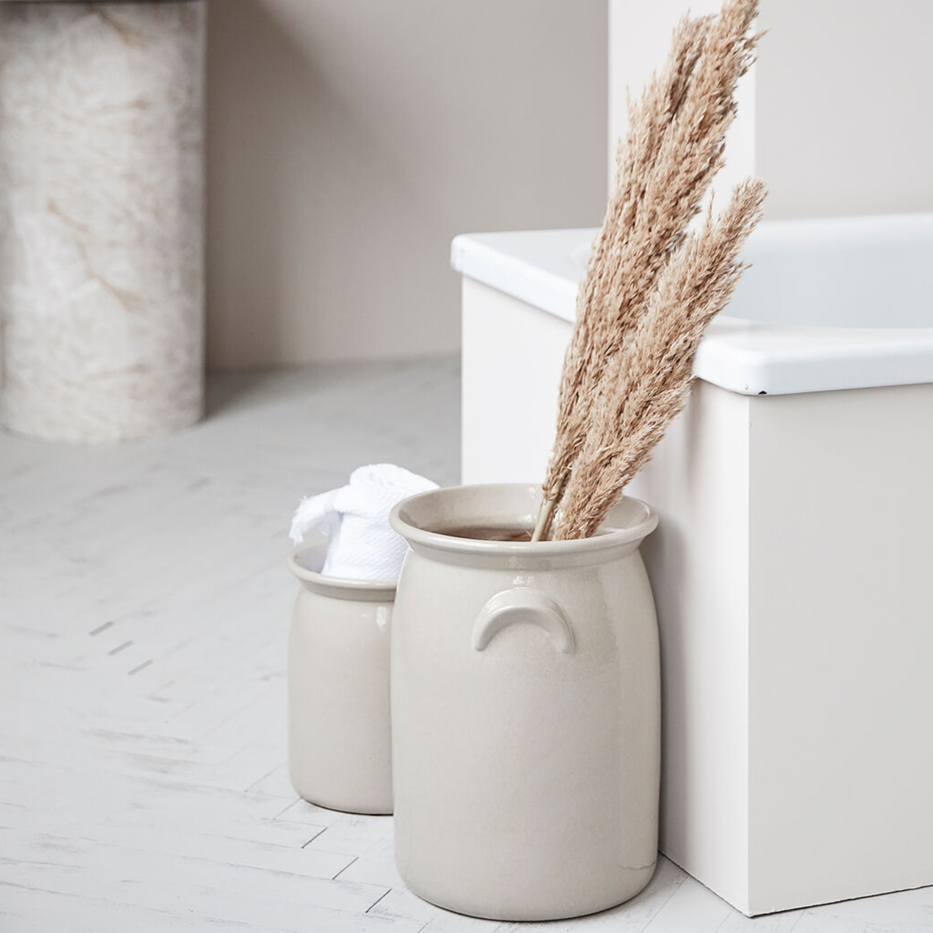 Meraki Burk Vase Shellish Grey Large
