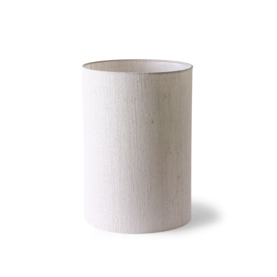 HKliving - Cylinder Lampskärm Natural Linen 37cm - Beige