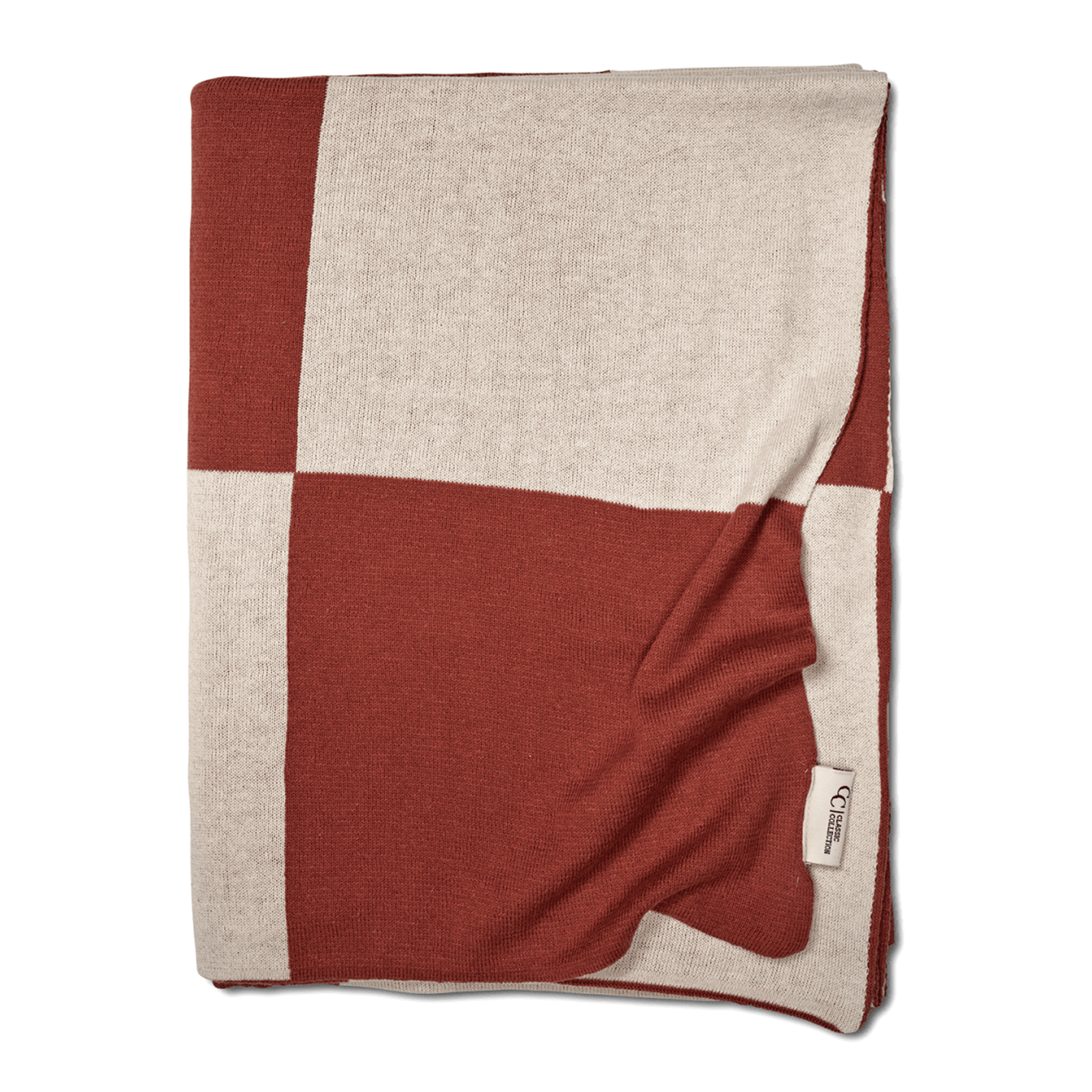 Square Pläd Terracotta 130x170