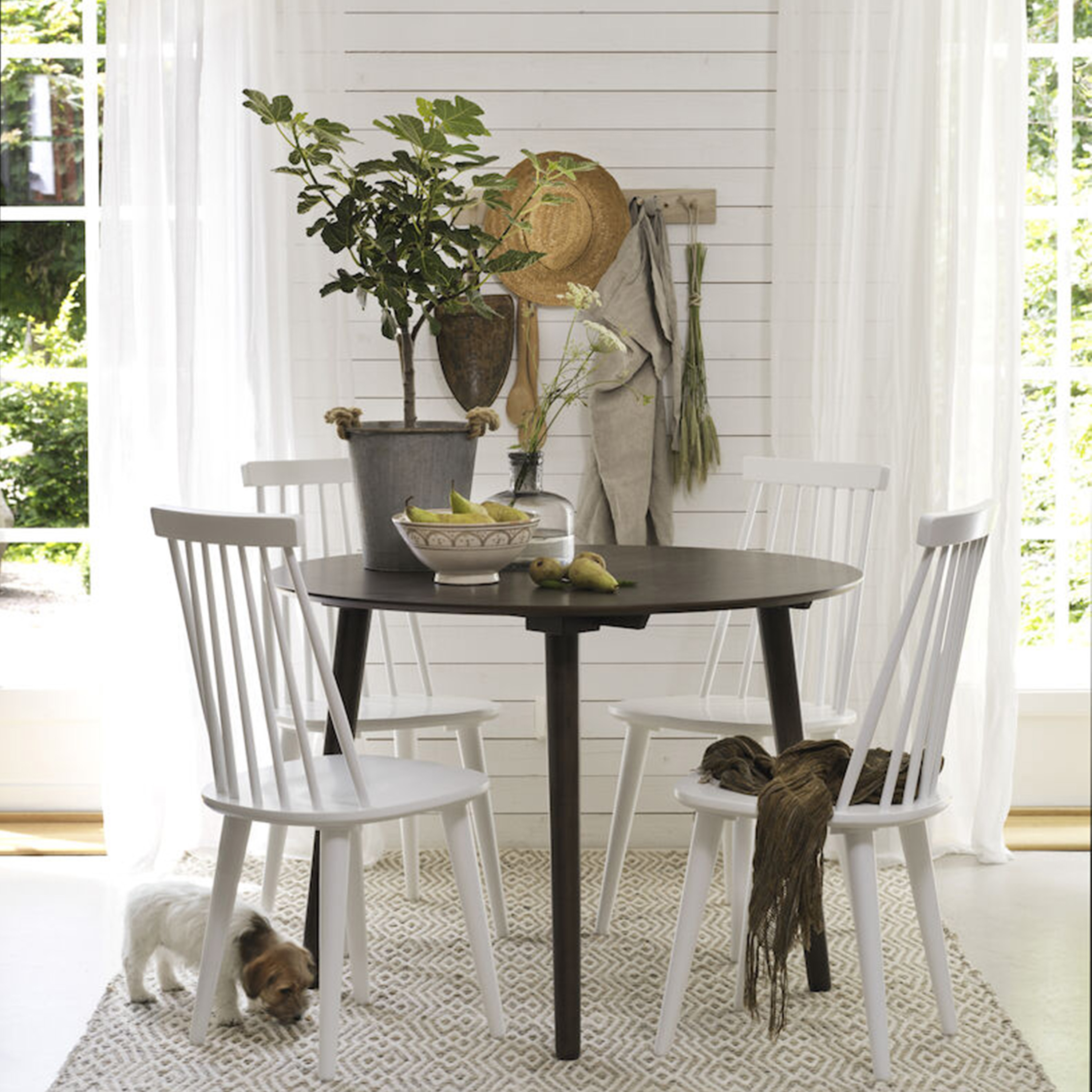 Rowico Home Lotta Esszimmerstühle Weiß