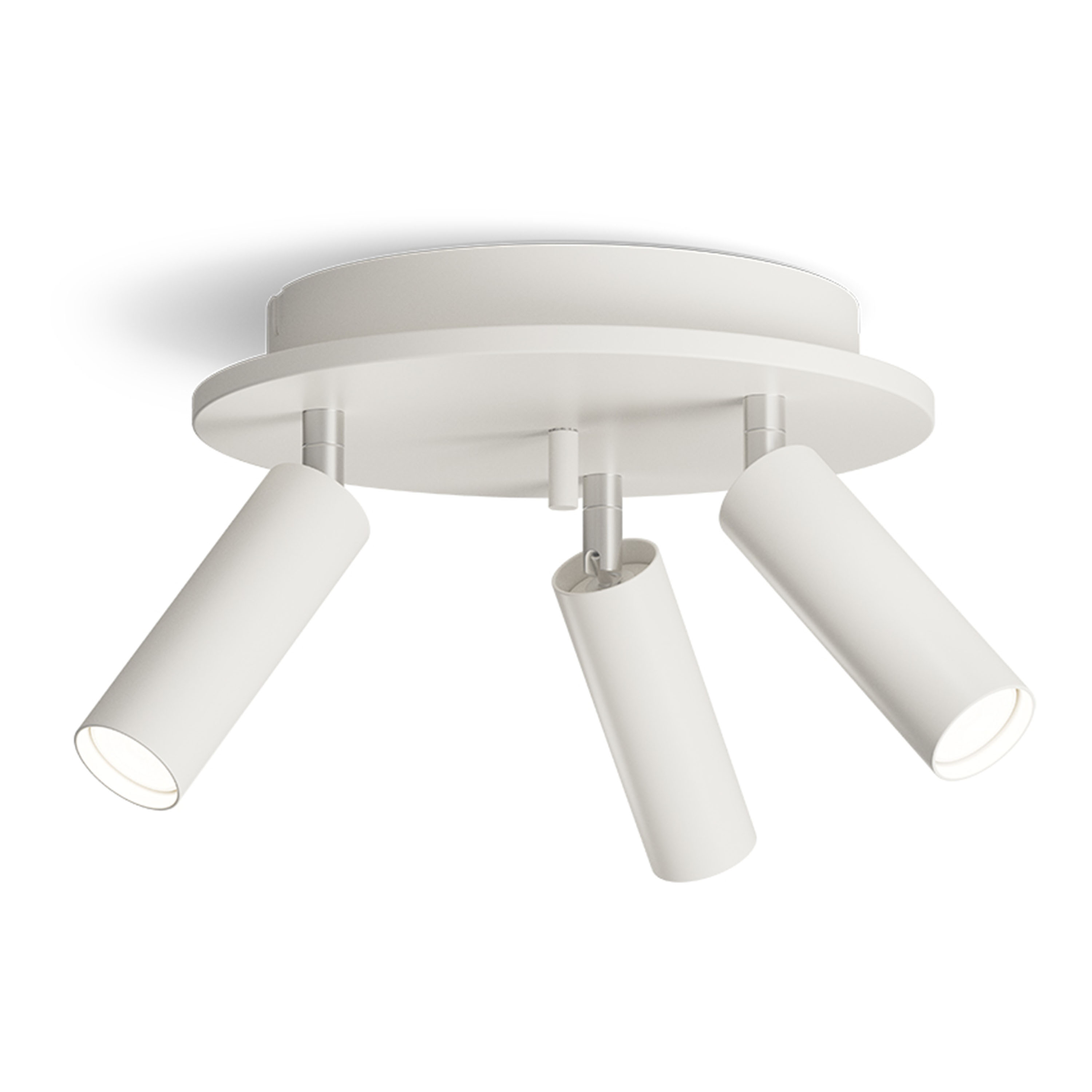 Herstal - Pipeline Rund 3 Spotlight Matt hvit - Taklamper