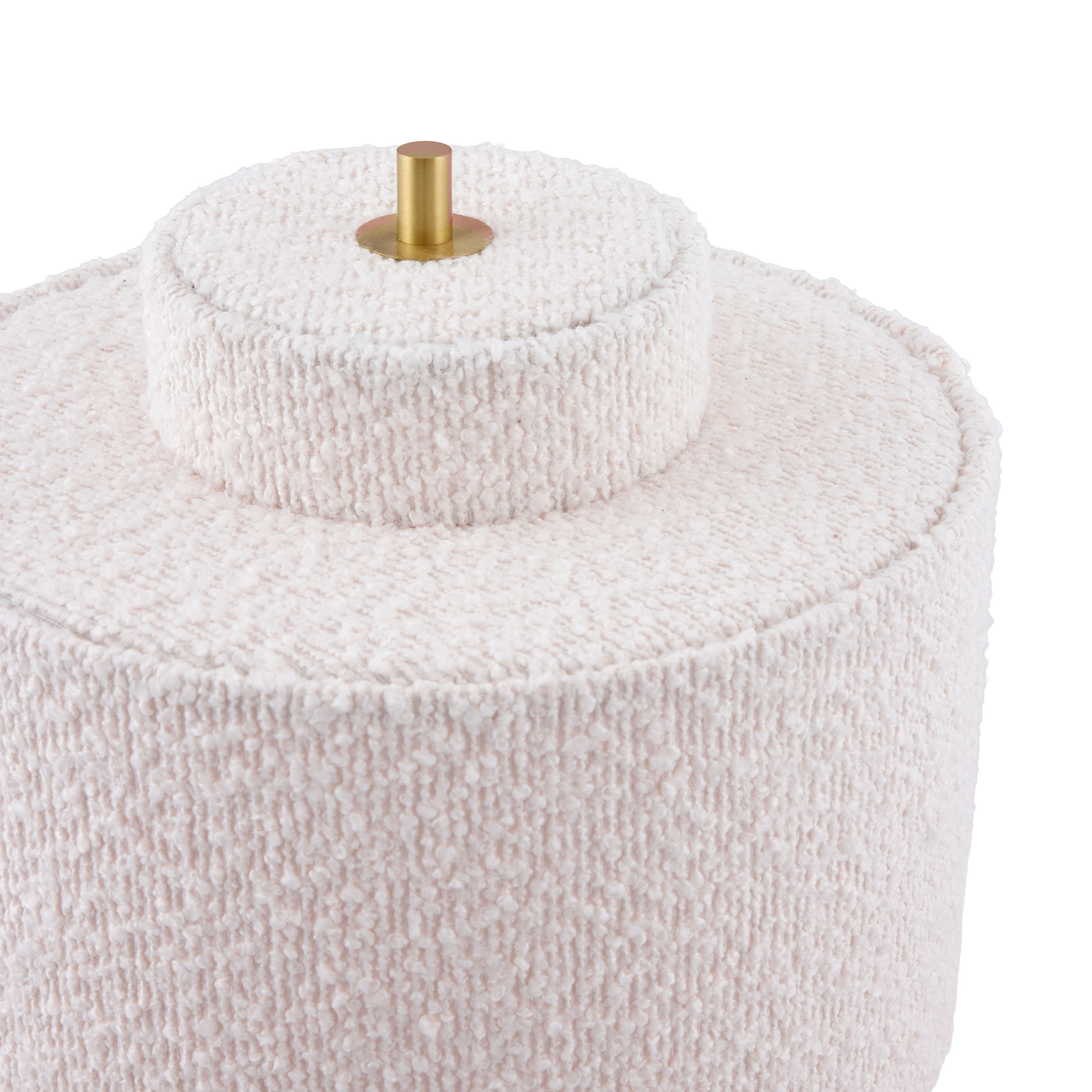 Globen Lighting Noah Bordlampe Hvit Bouclé 25cm