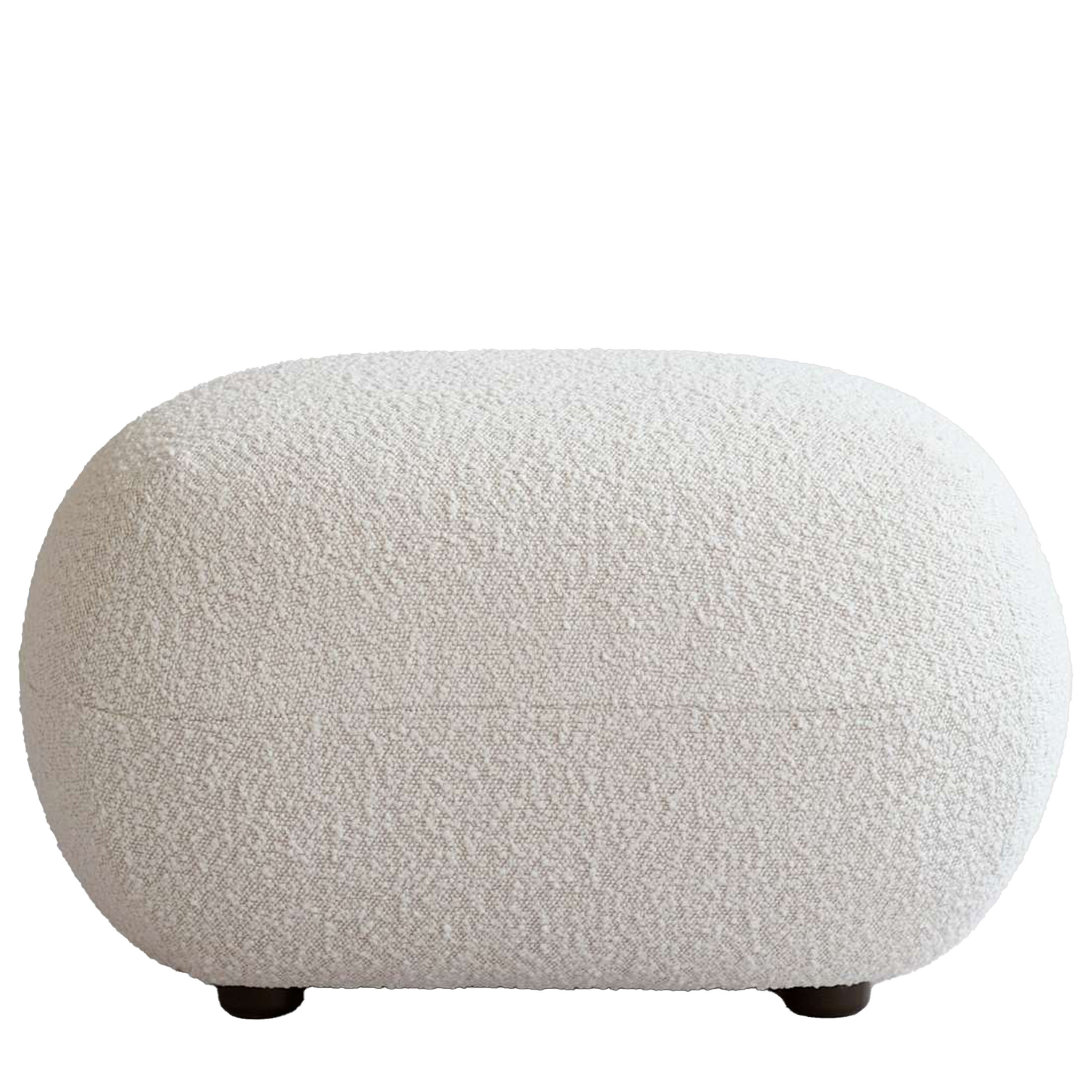 Toe Ottoman Fotpall Off White 60x45
