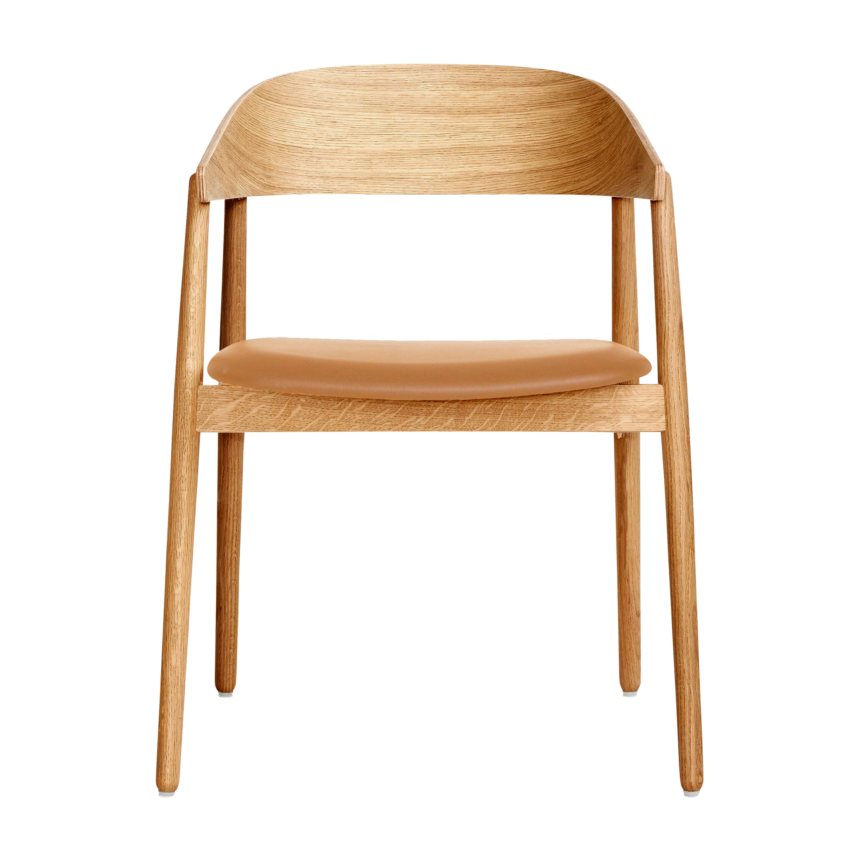 AC2 Karmstol Ek/Cognac Läder