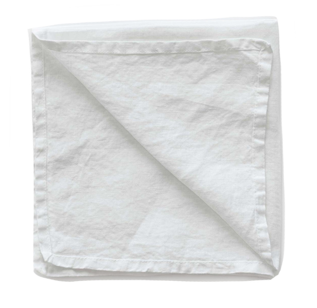 Servett Linne Bleached White