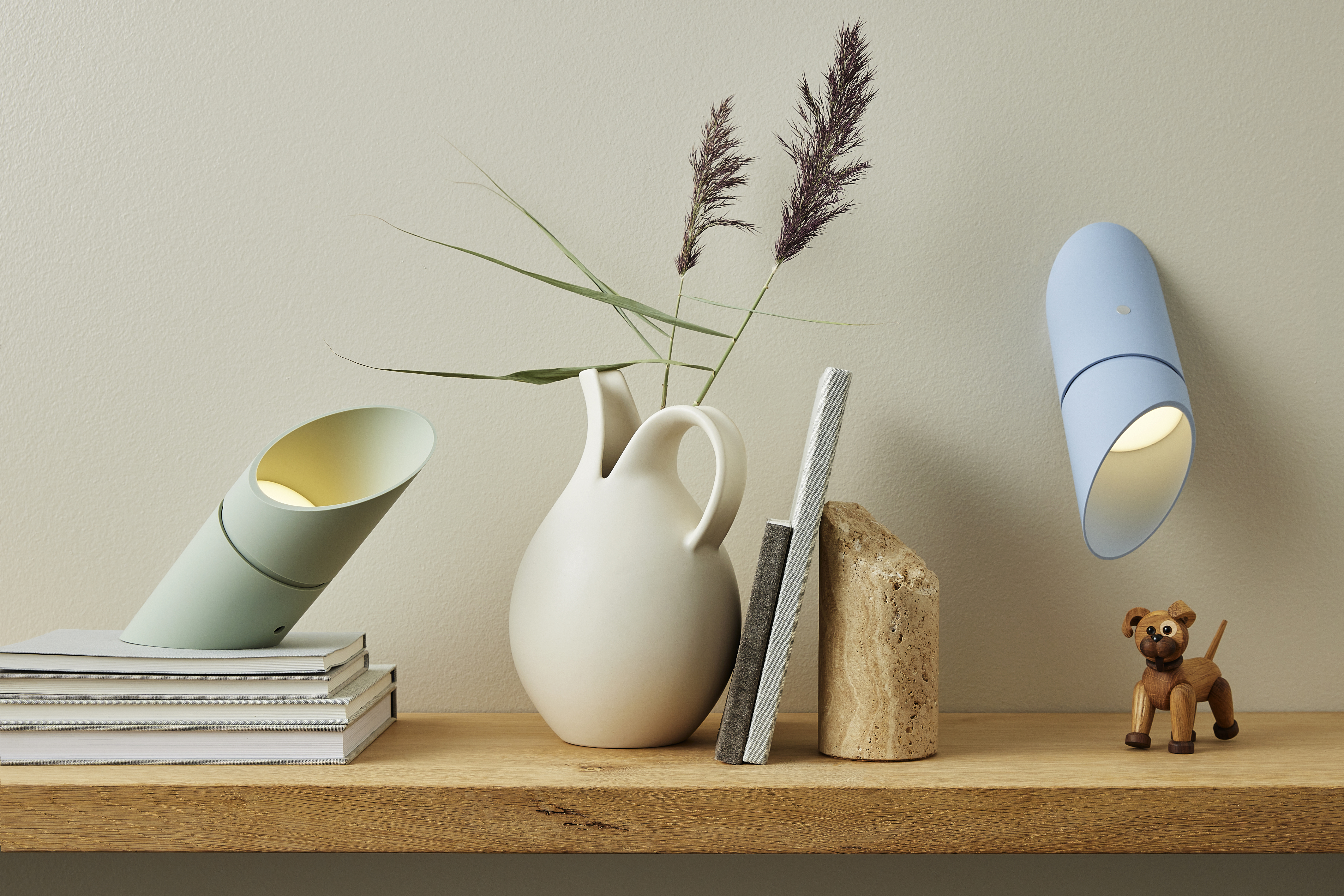 Spring Copenhagen Colonna Bokstöd Travertin Sand 2-pack